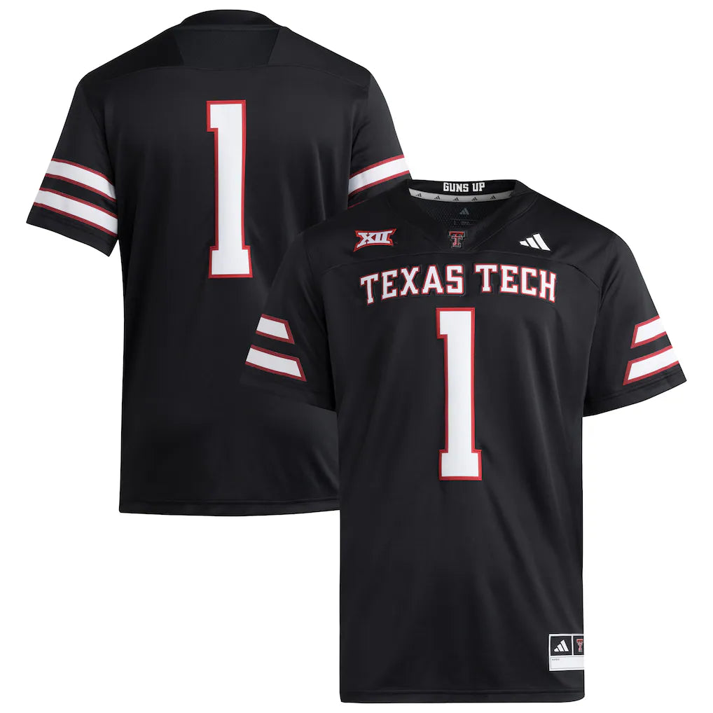 #1 Texas Tech Red Raiders Premier Jersey - Black