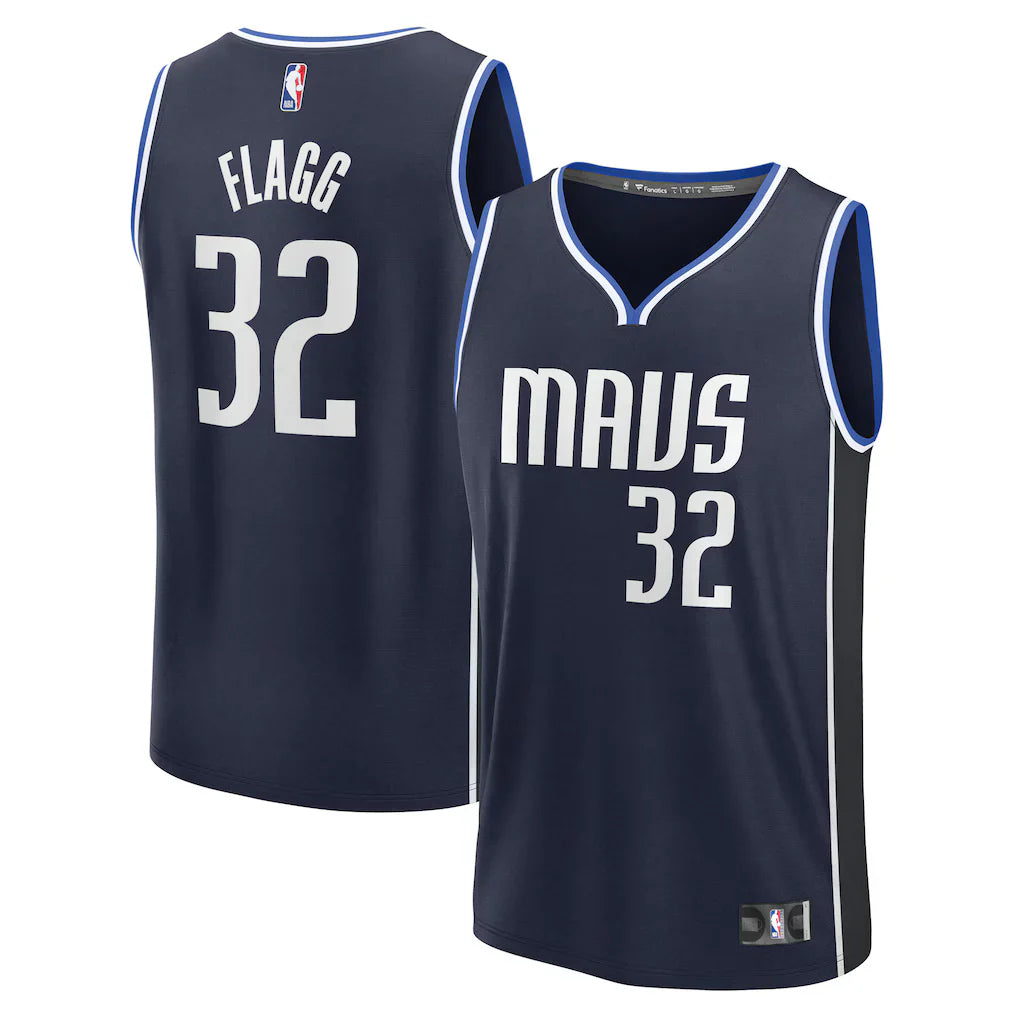 Cooper Flagg Dallas Mavericks Fanatics 2026 Draft First Round Pick Fast Break Jersey - Statement Edition - Navy