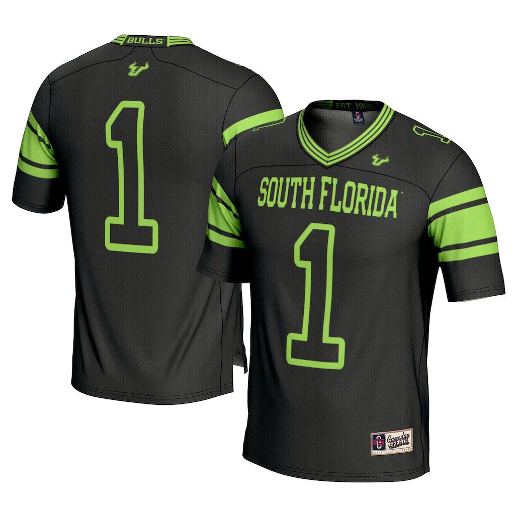 #1 South Florida Bulls GameDay Greats Football Jersey - Black