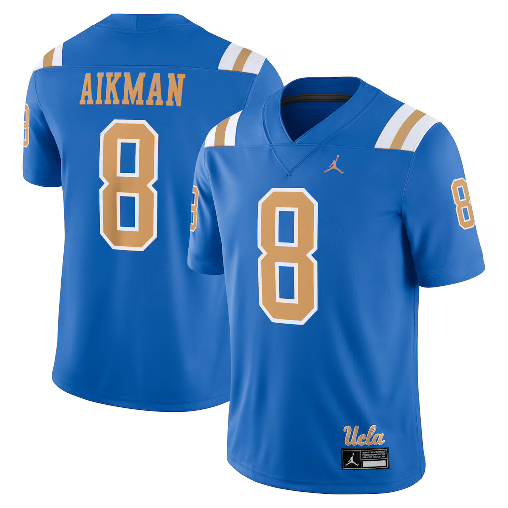 Troy Aikman UCLA Bruins Alumni Player Game Jersey - Blue