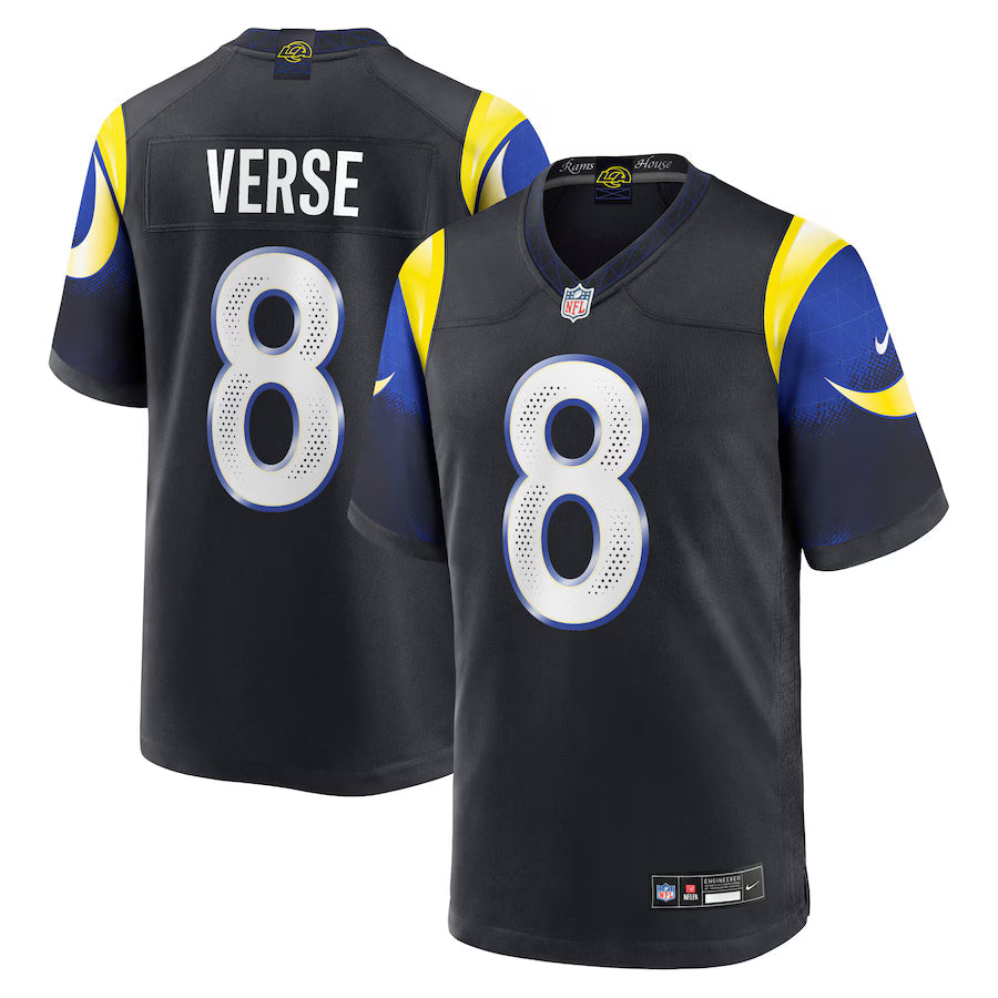 Jared Verse Los Angeles Rams 2025 Rivalries Collection Game Jersey - Midnight Blue