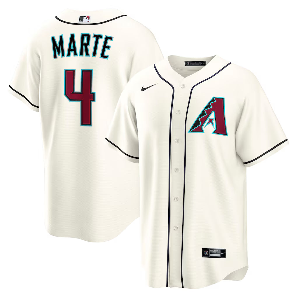 Ketel Marte Arizona Diamondbacks Jersey - Cream