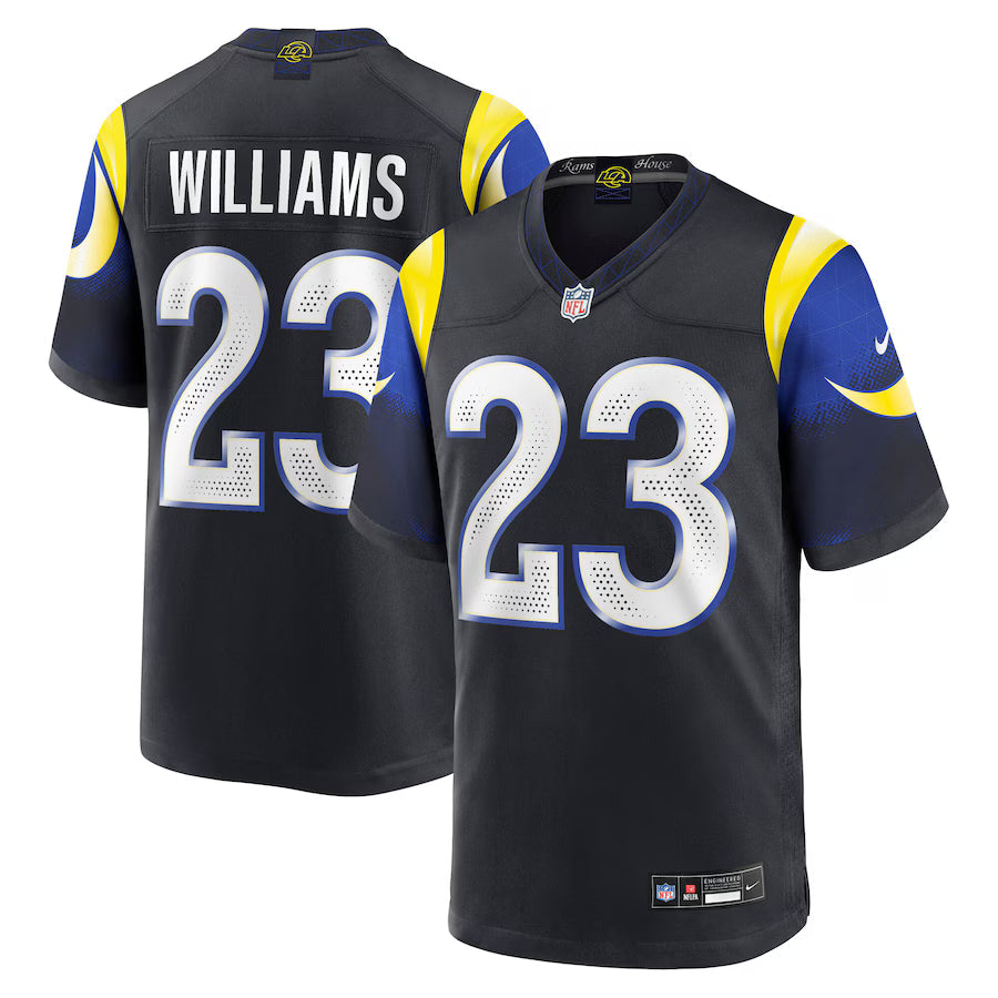 Kyren Williams Los Angeles Rams 2025 Rivalries Collection Game Jersey - Midnight Blue