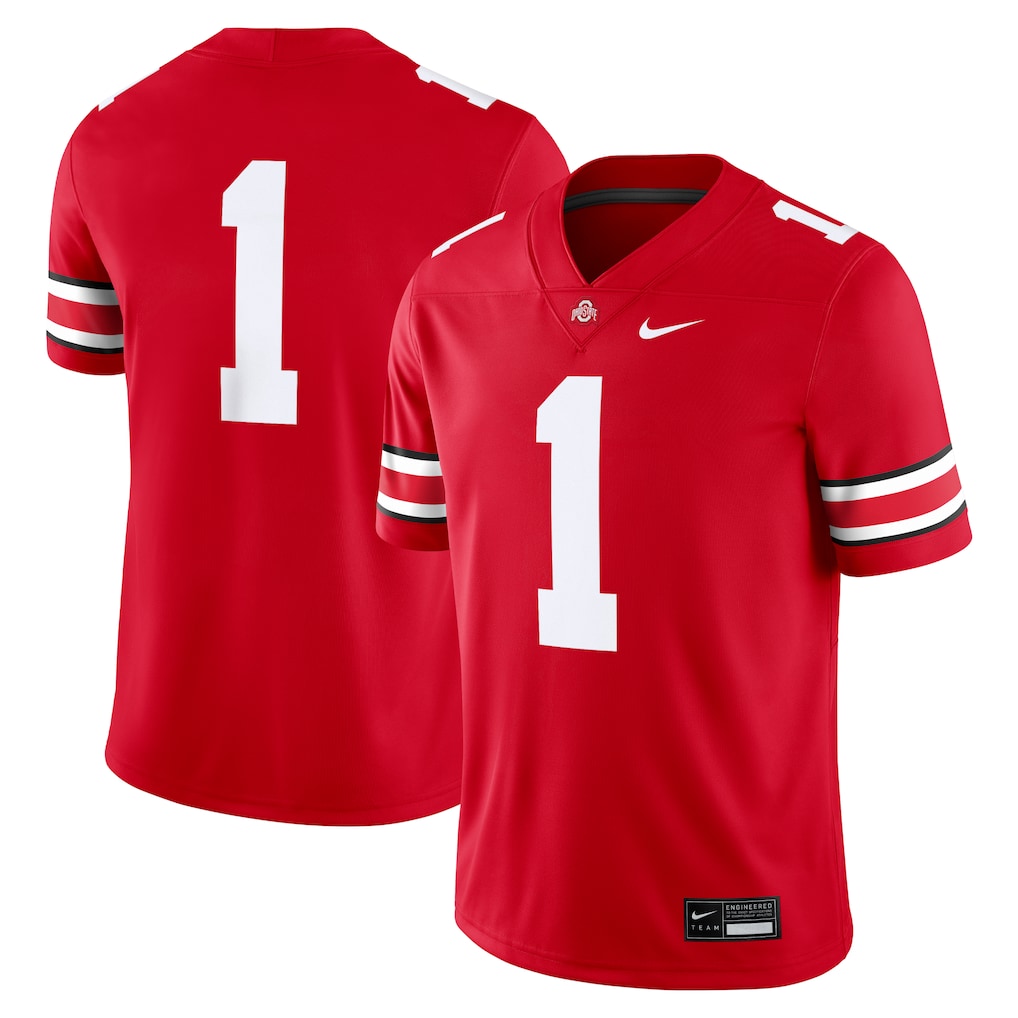 #1 Ohio State Buckeyes Game Jersey - Scarlet