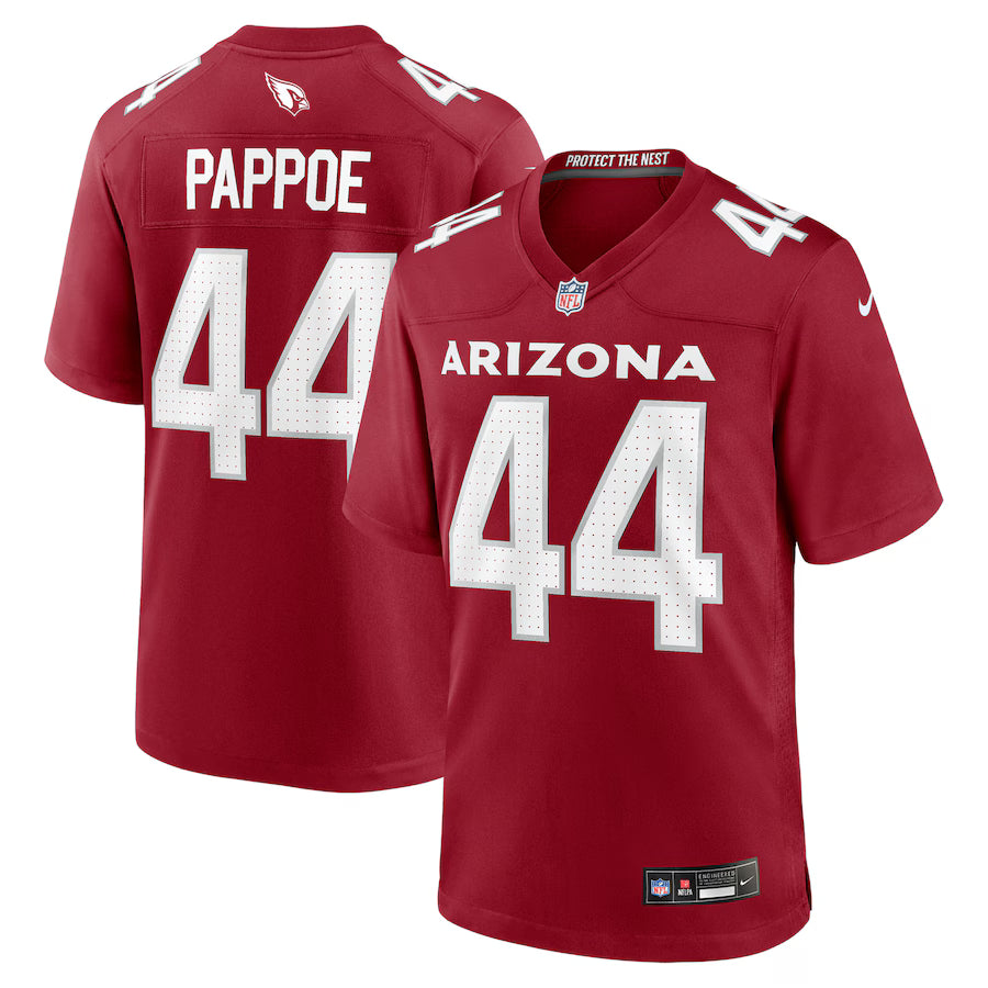 Owen Pappoe Arizona Cardinals Team Game Jersey - Cardinal