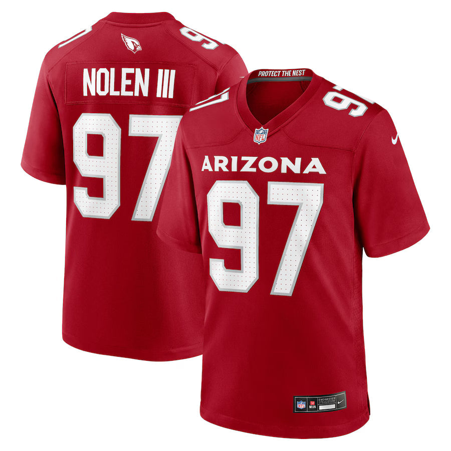 Walter Nolen Arizona Cardinals 2025 Draft First Round Pick Game Jersey - Cardinal