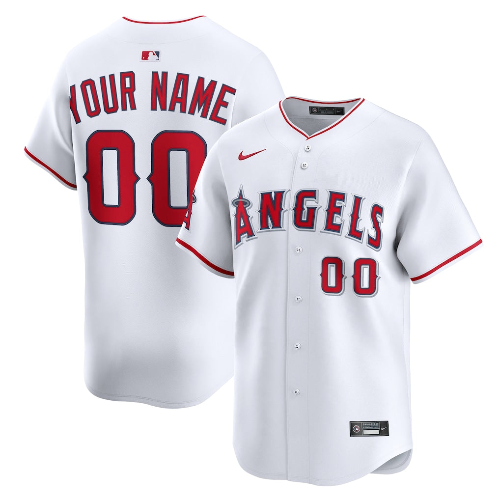 Los Angeles Angels Custom Jersey - White