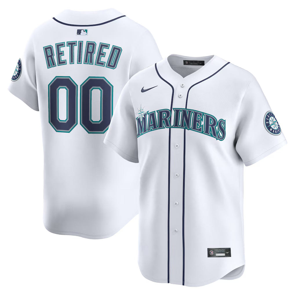 Seattle Mariners Home Limited Pick-A-Player Retired Roster Jersey - White