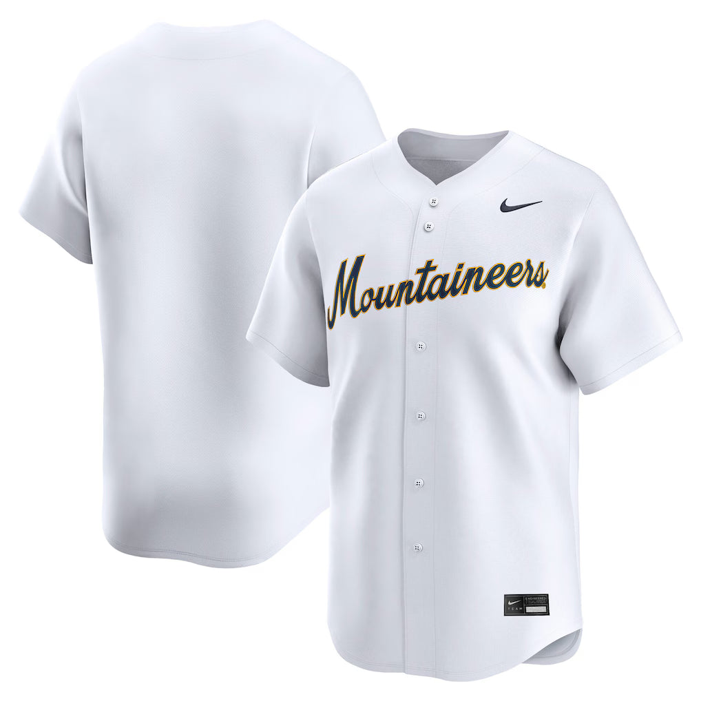 West Virginia Mountaineers College Limited Baseball Jersey - White