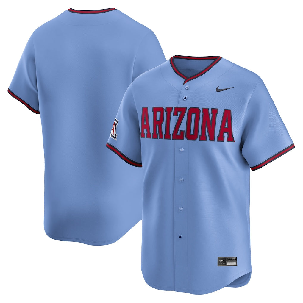 Arizona Wildcats Limited Home Wordmark Jersey - Light Blue