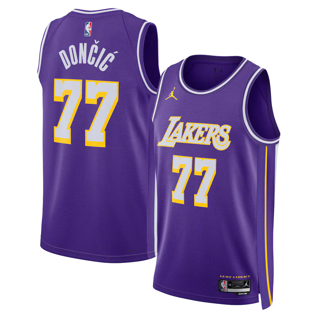 Luka Dončić Los Angeles Lakers Swingman Jersey - Statement Edition - Purple