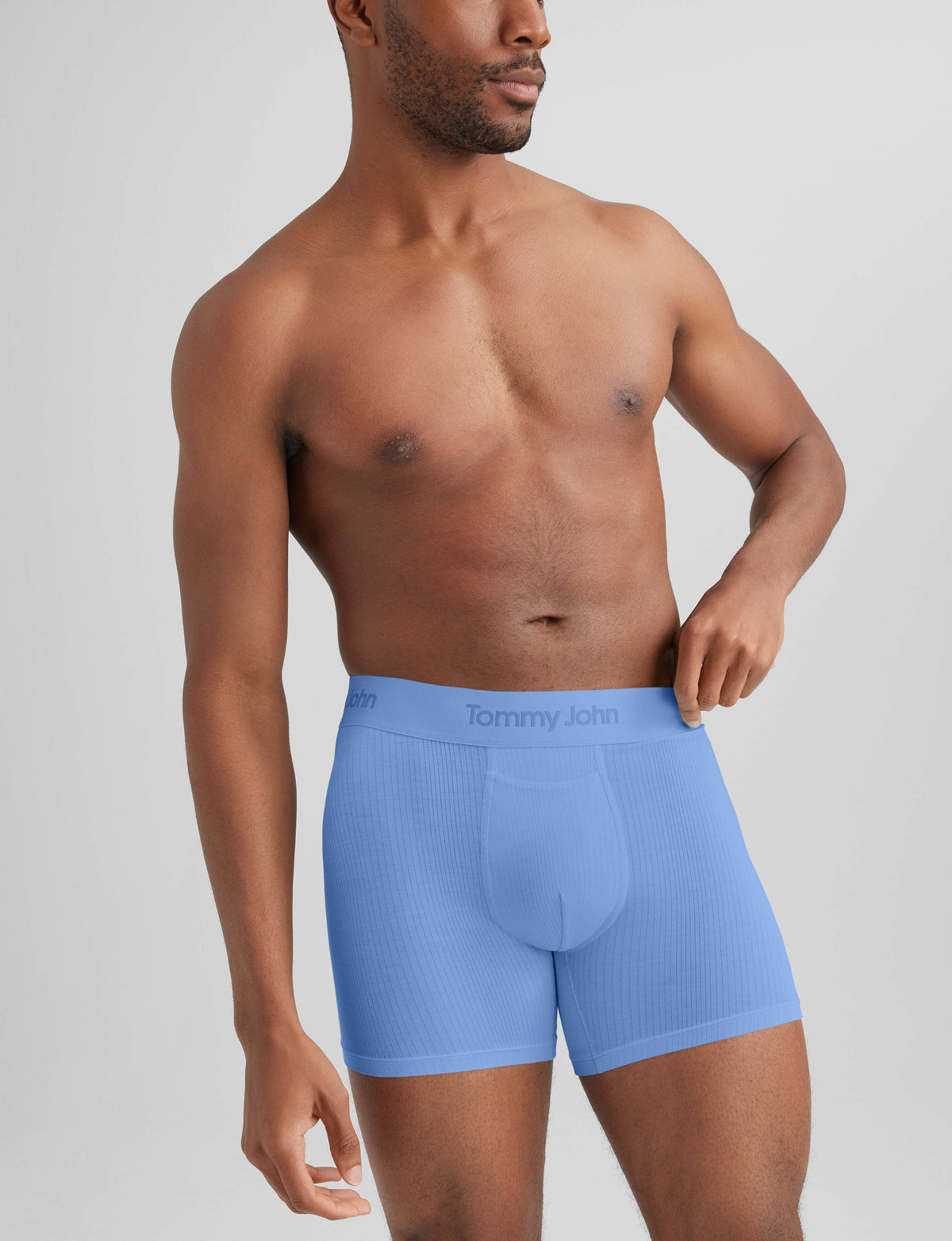 Men's Second Skin Luxe Rib Trunk 4" Boxer Brief