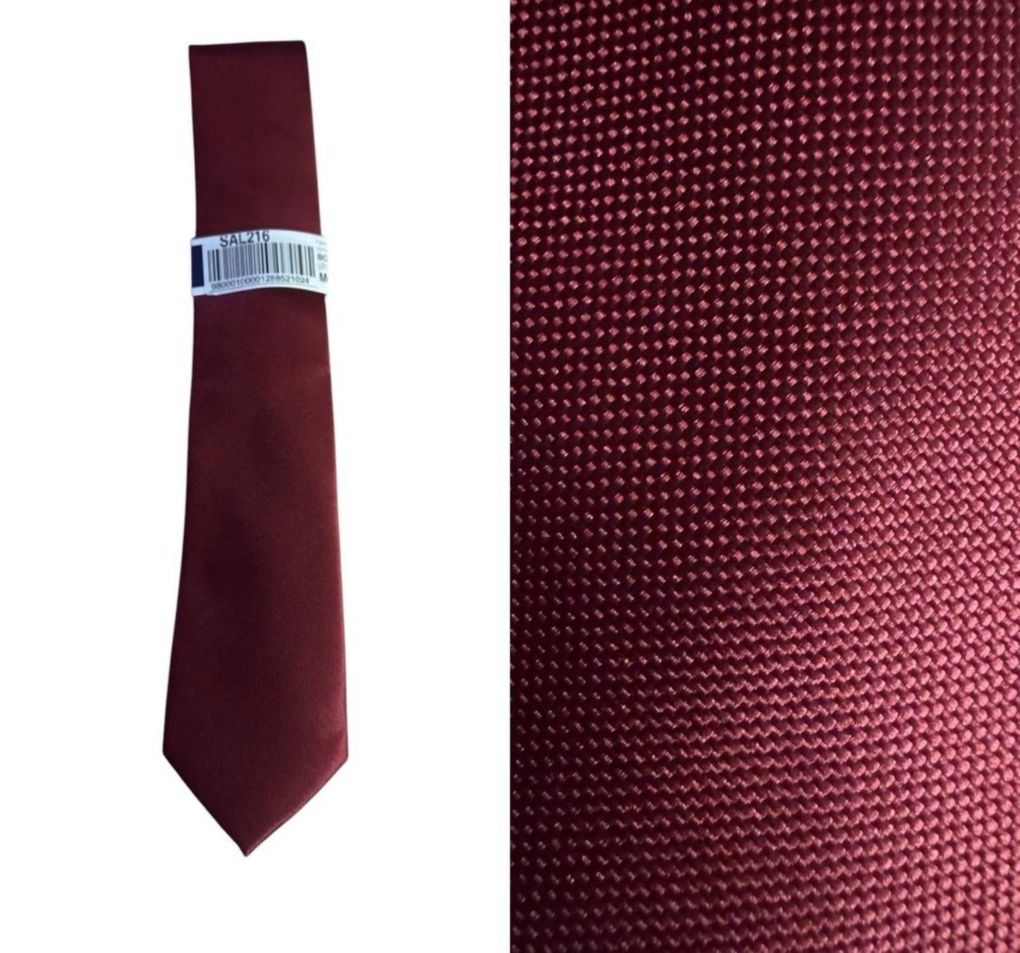 Men's Elegant Tie In Burgundy