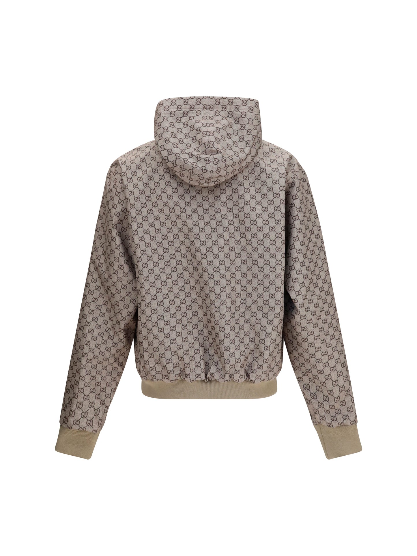 Gucci Men Reversible Zip Jacket In Cotton
