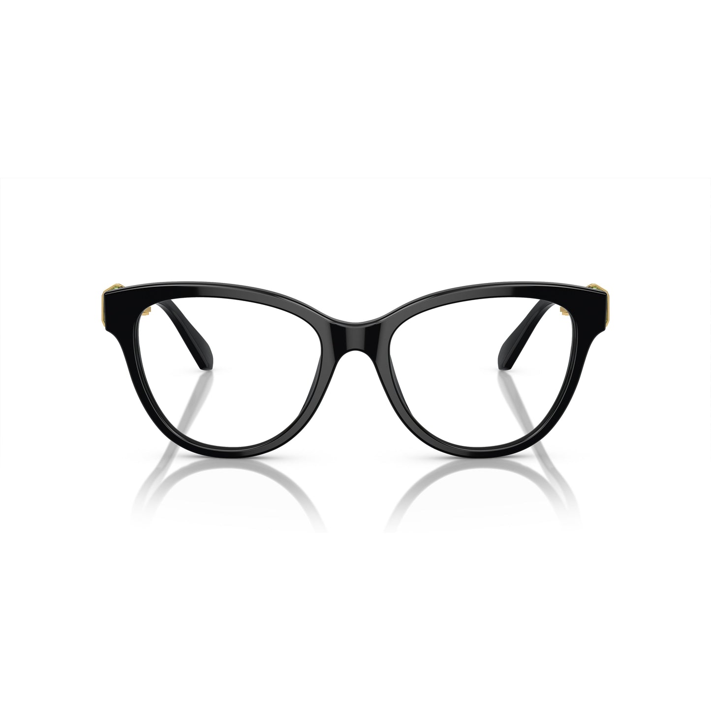 Cat-Eye Sunglasses With Green Crystal Accents