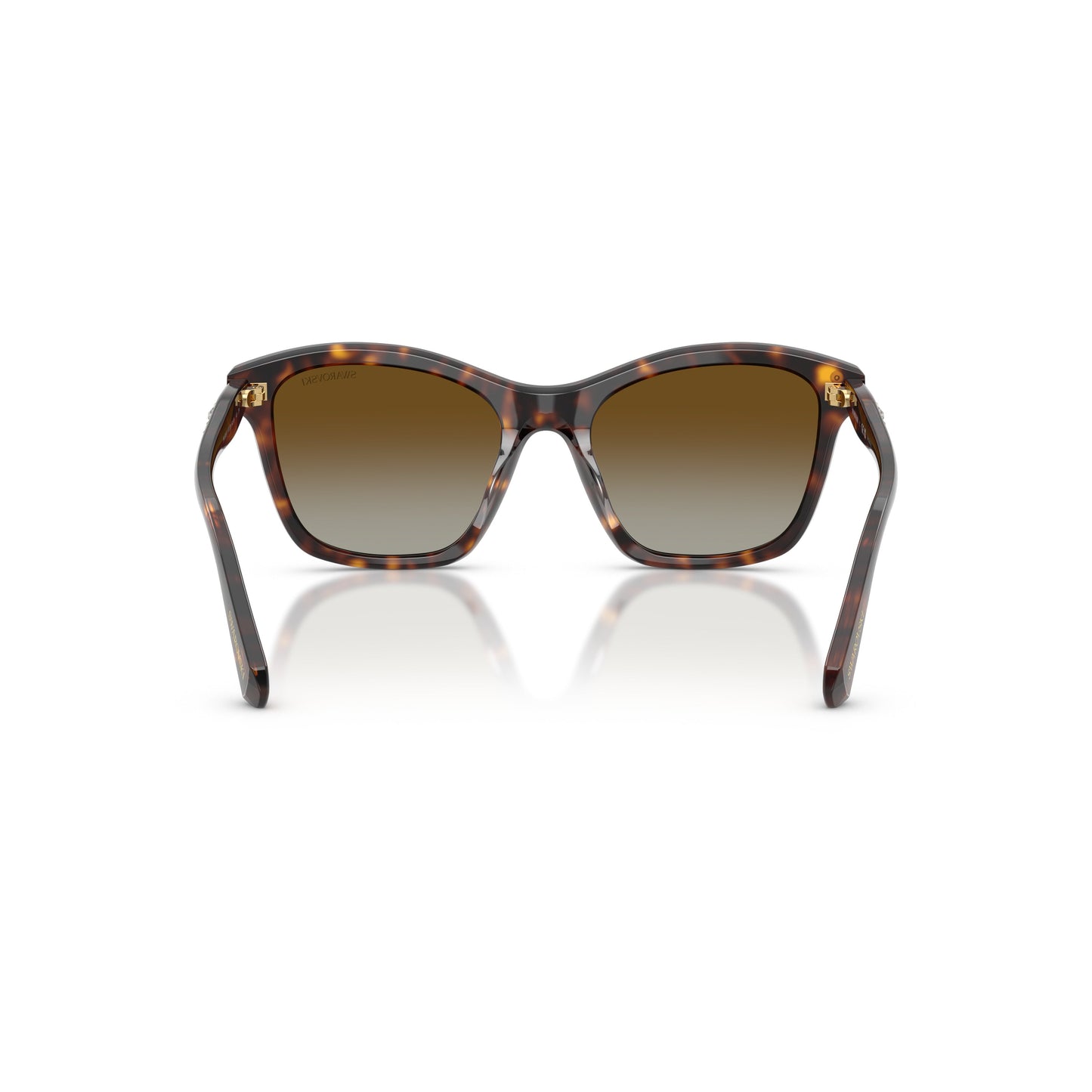 0Sk6063 Classic Tortoiseshell Acetate Sunglasses with Crystal Embellishments
