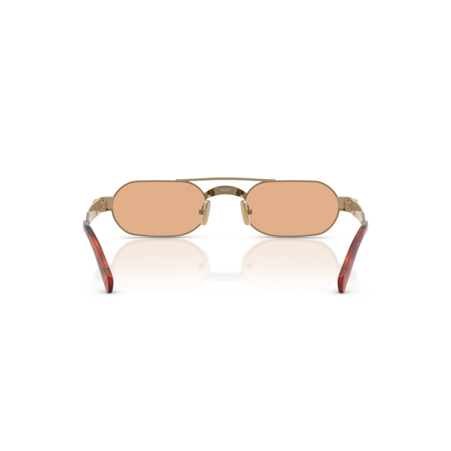0Mu B52S Rectangular Metal Frame Sunglasses