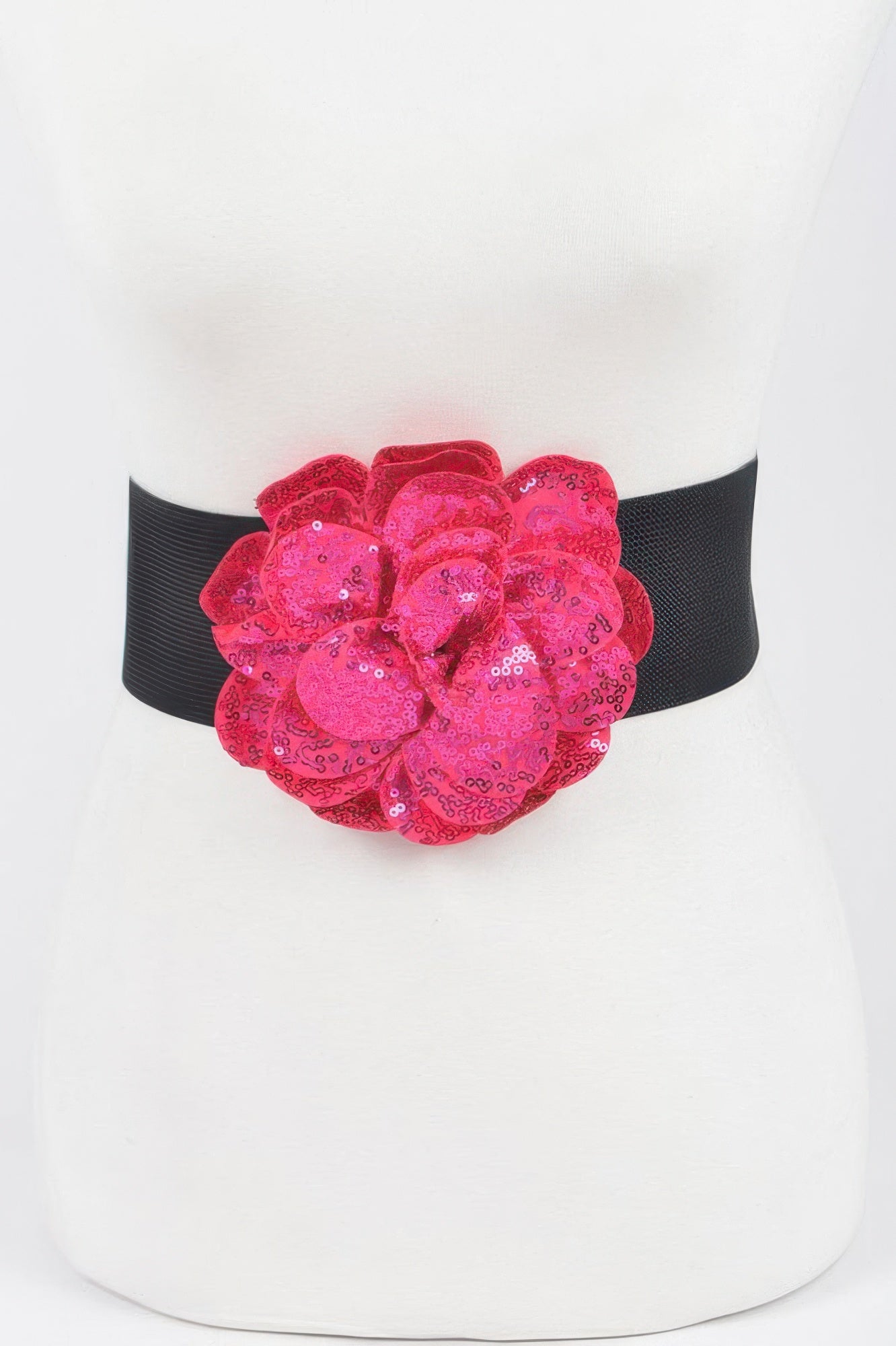 Sparkling Floral Sequin Waist Belt