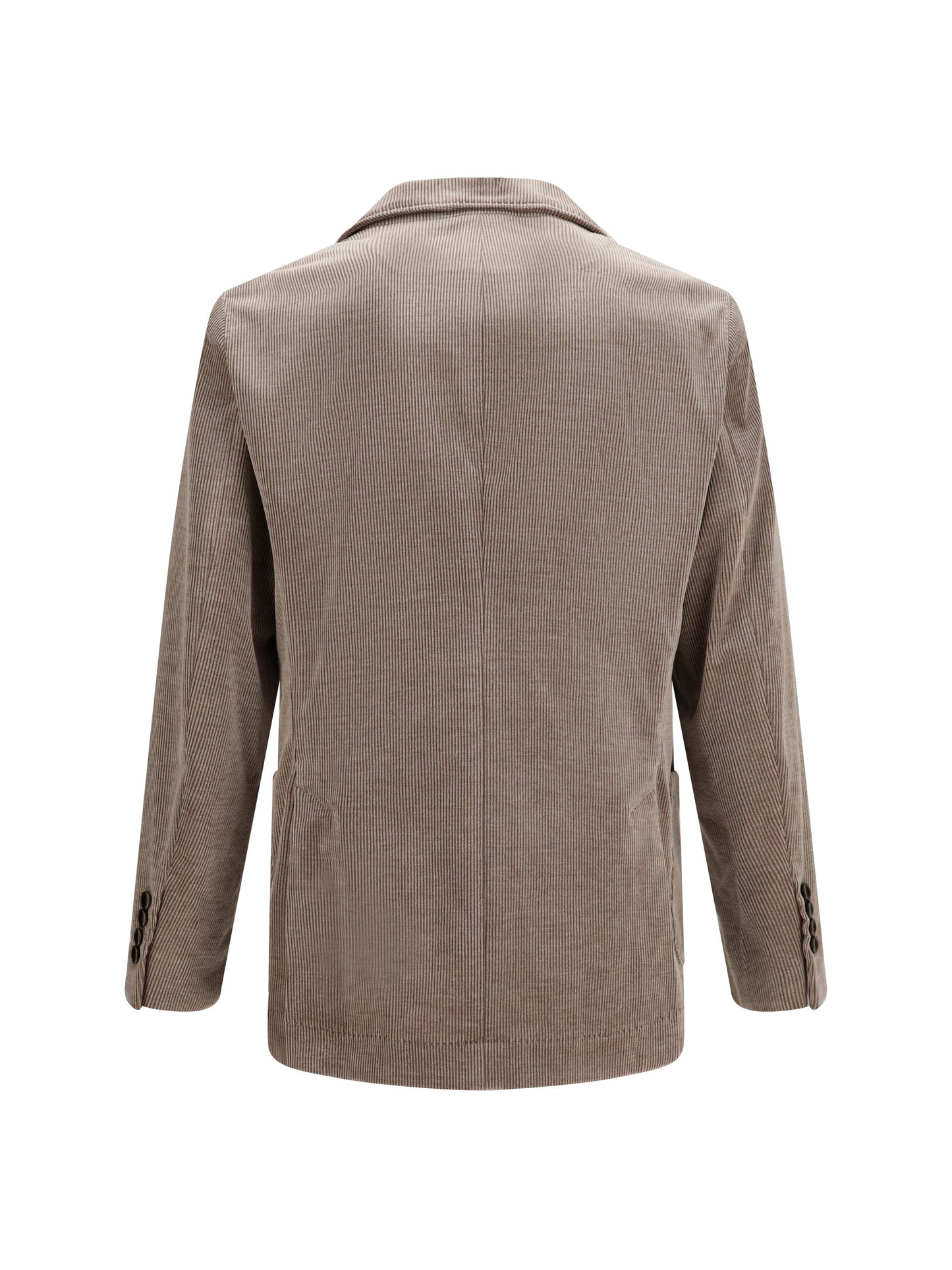 Brunello Cucinelli Men Double-Breasted Corduroy Jacket
