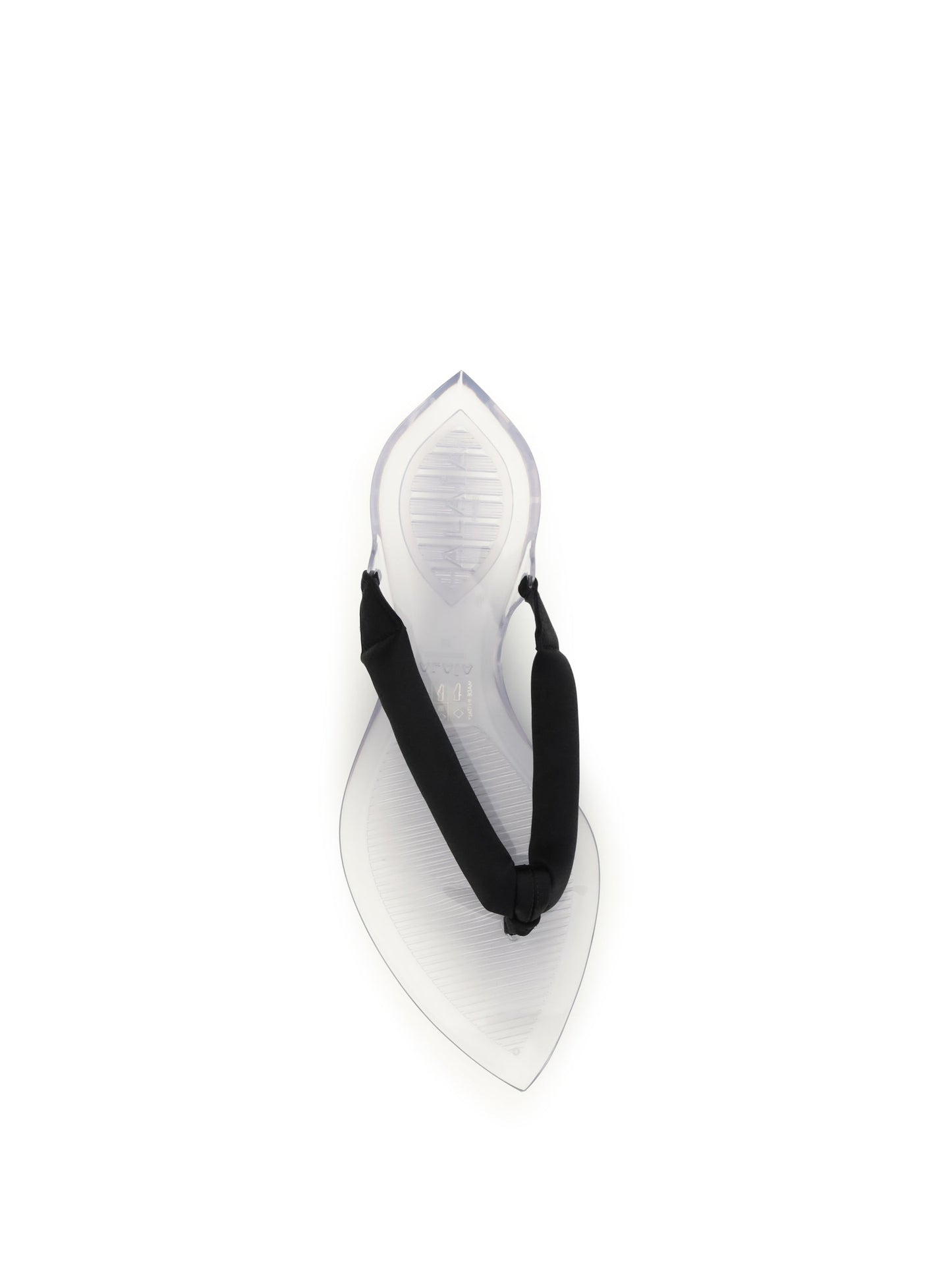 Alaïa Women Satin Flip-Flop Sandals
