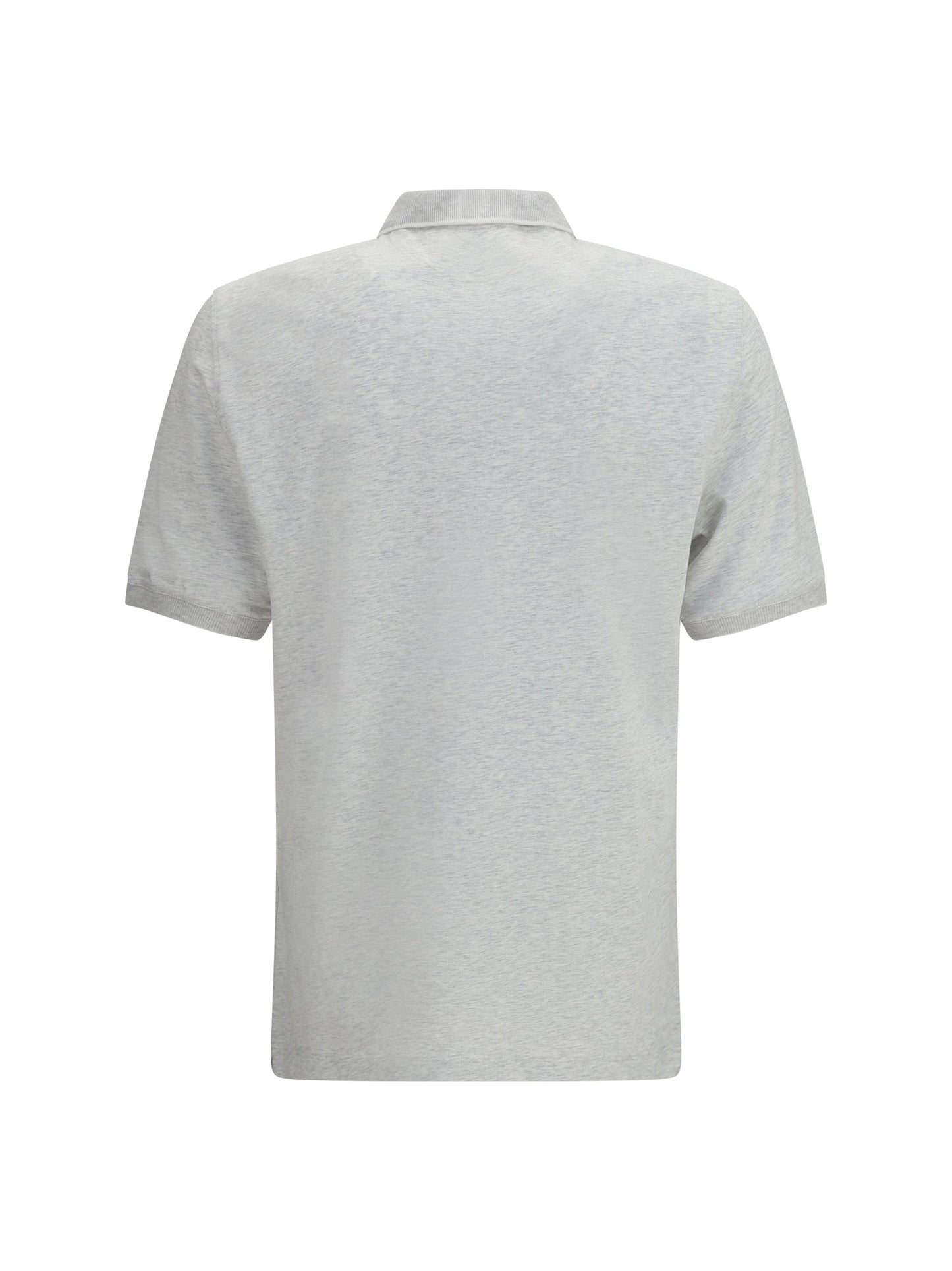 Brunello Cucinelli Men Polo In Cotton Jersey With Short Sleeves