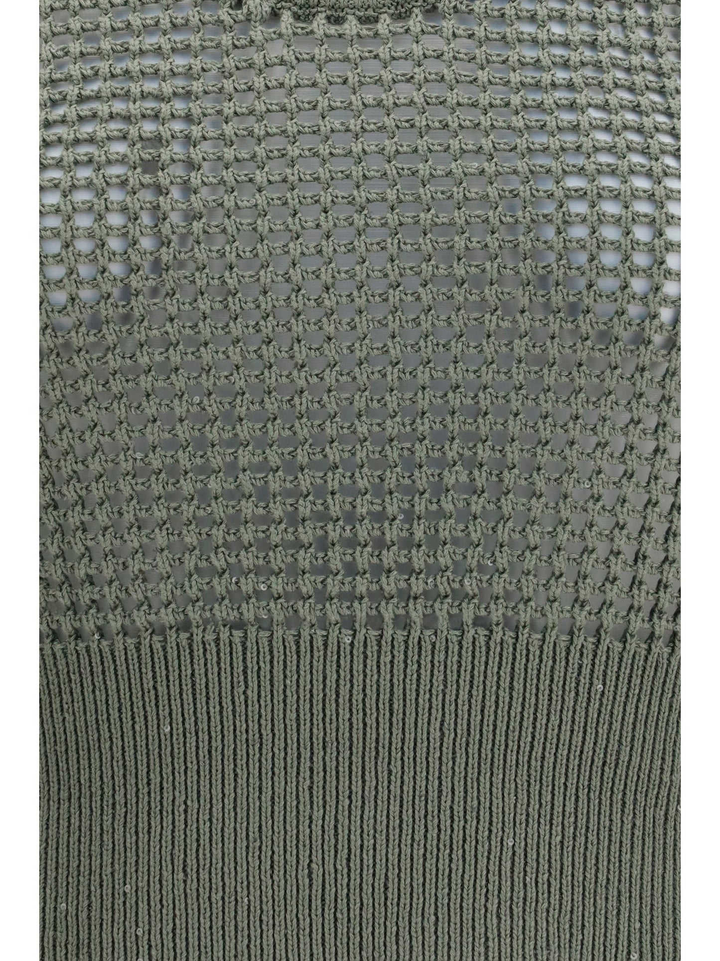 Brunello Cucinelli Women Perforated Sequin Tank Top