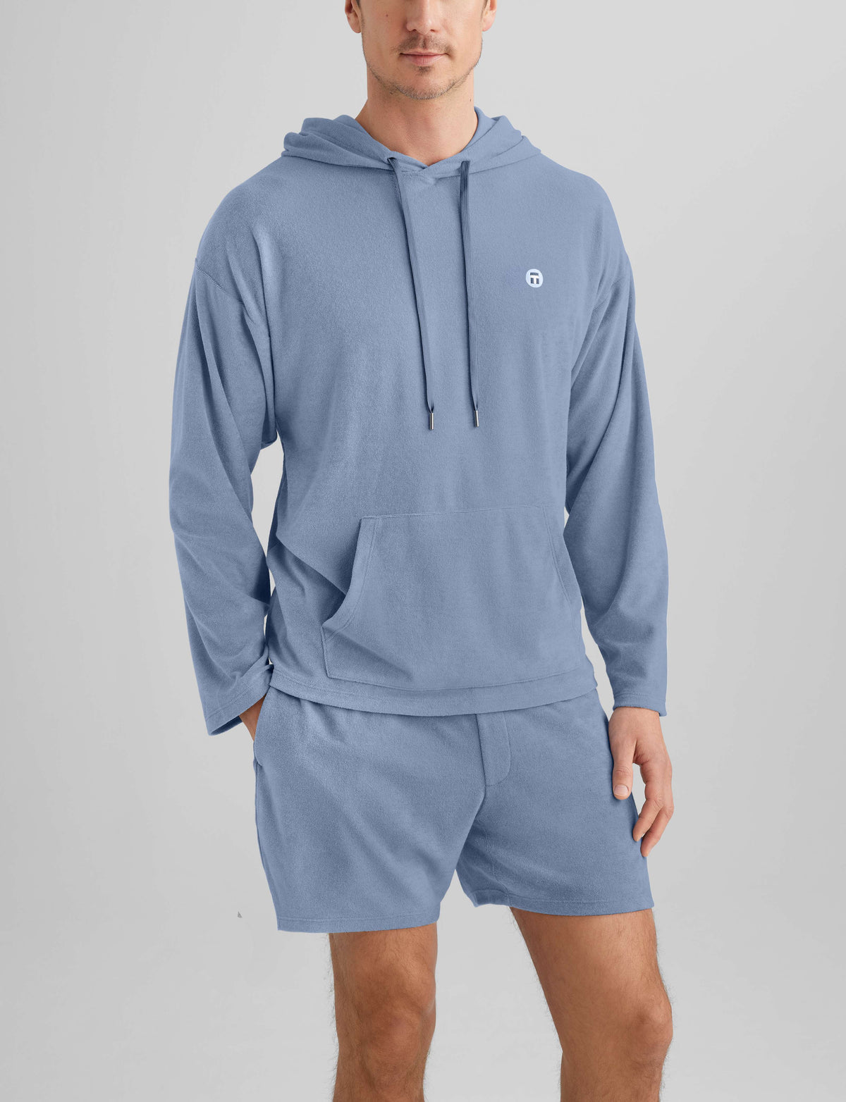 Men's Towel Terry Hoodie Shirts