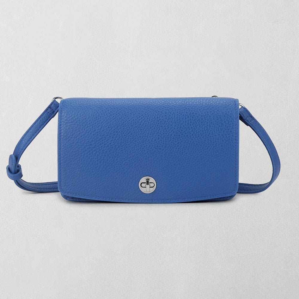 Faux Leather Crossbody Wallet Bag
