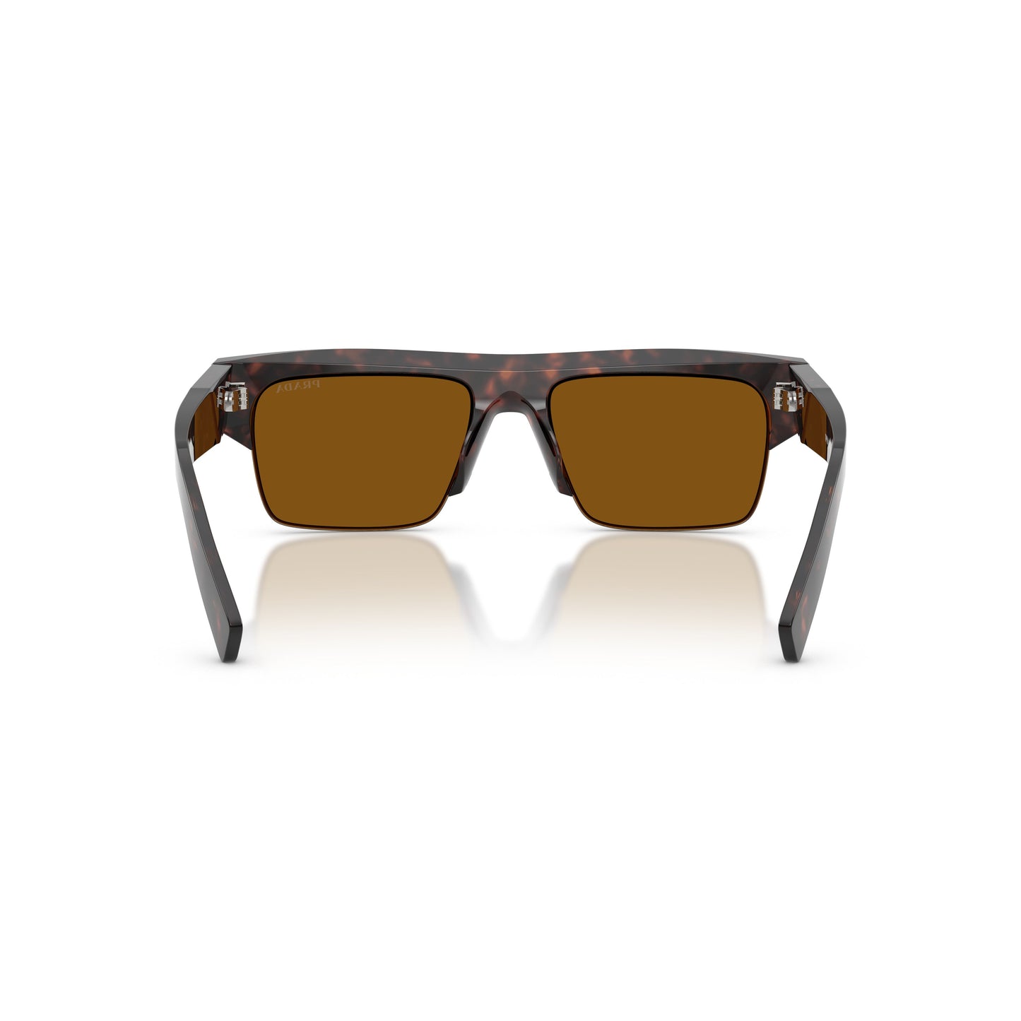 0Pr D12Su Rectangular Tortoiseshell Acetate Sunglasses with Bold Arms