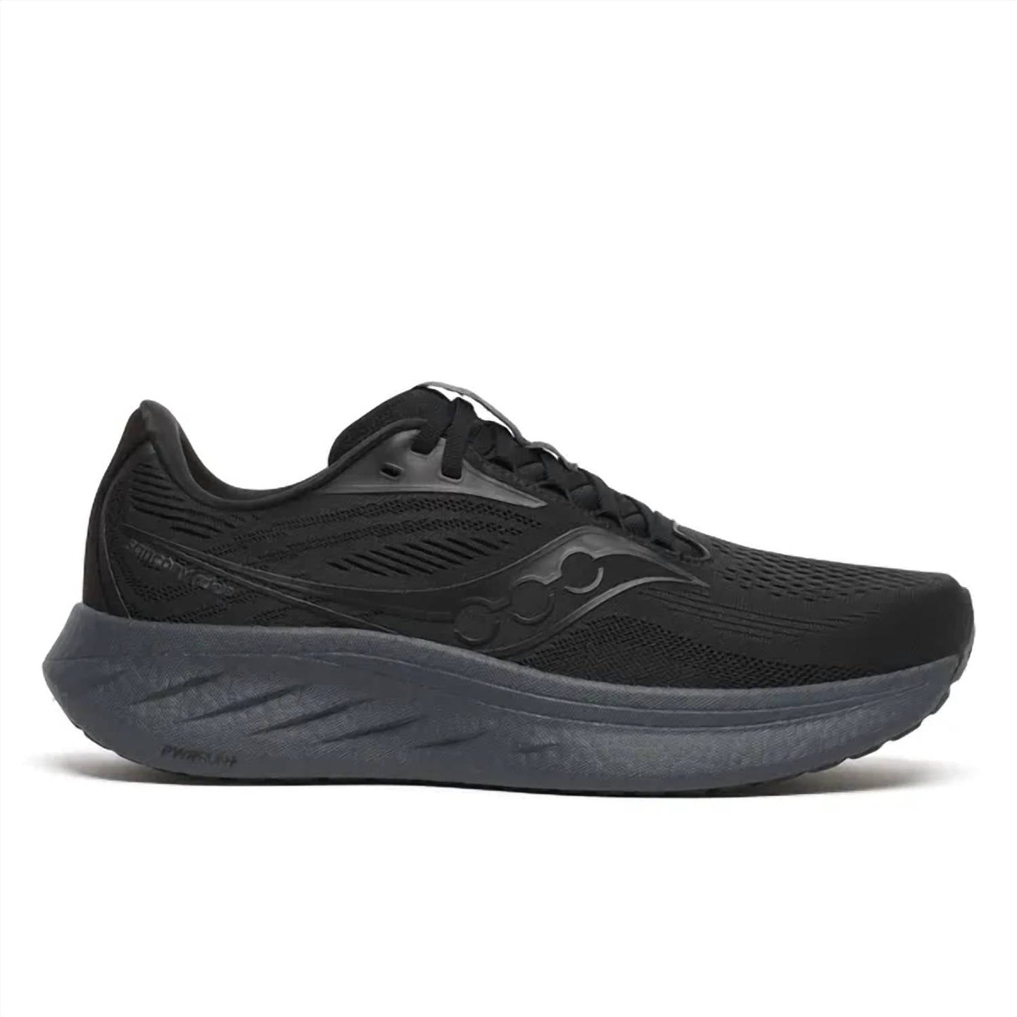 Men's Ride 18 Running Shoes In Black Shadow