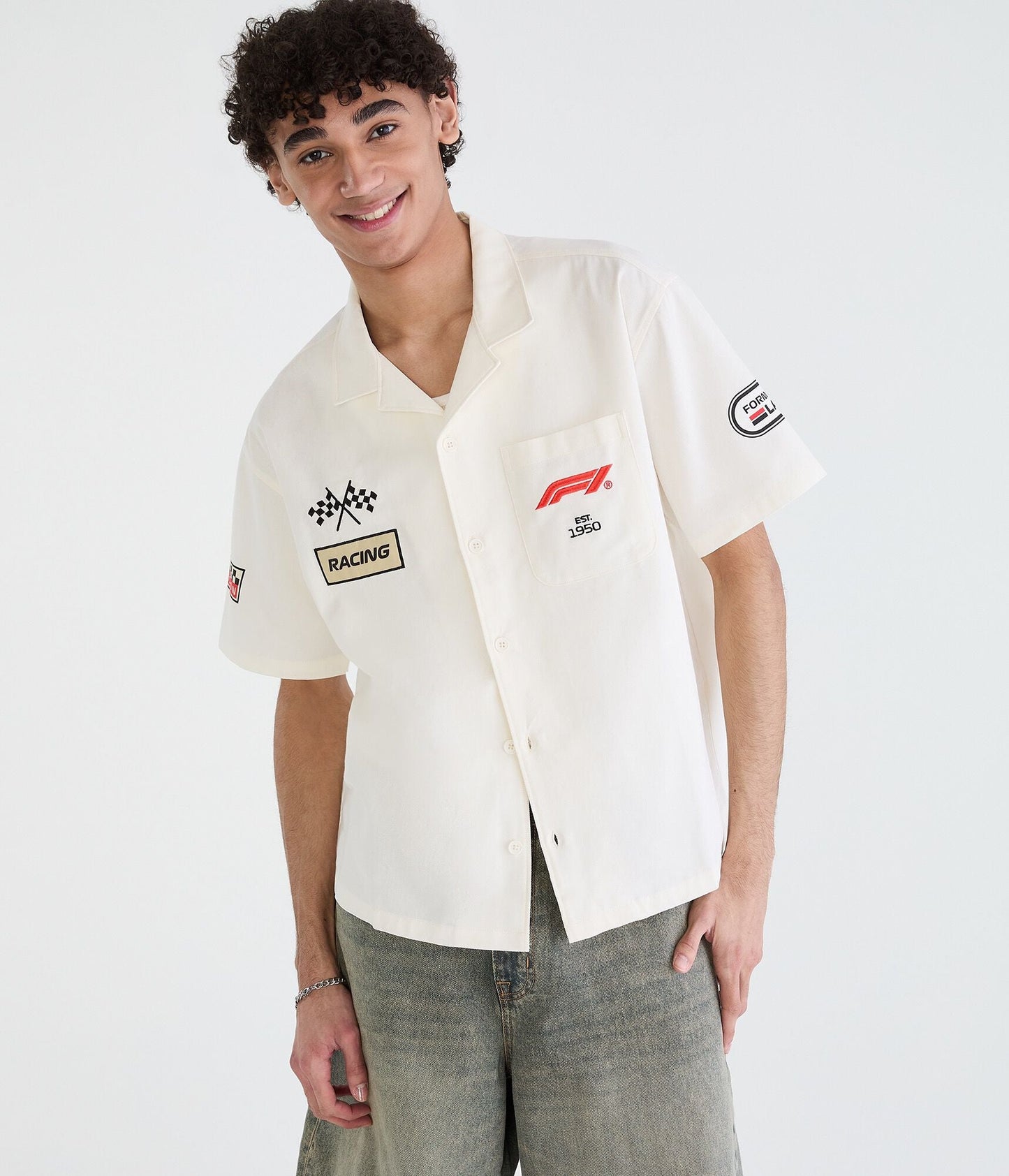 Aeropostale Formula 1 World Tour 2026 Boxy Mechanic Shirt