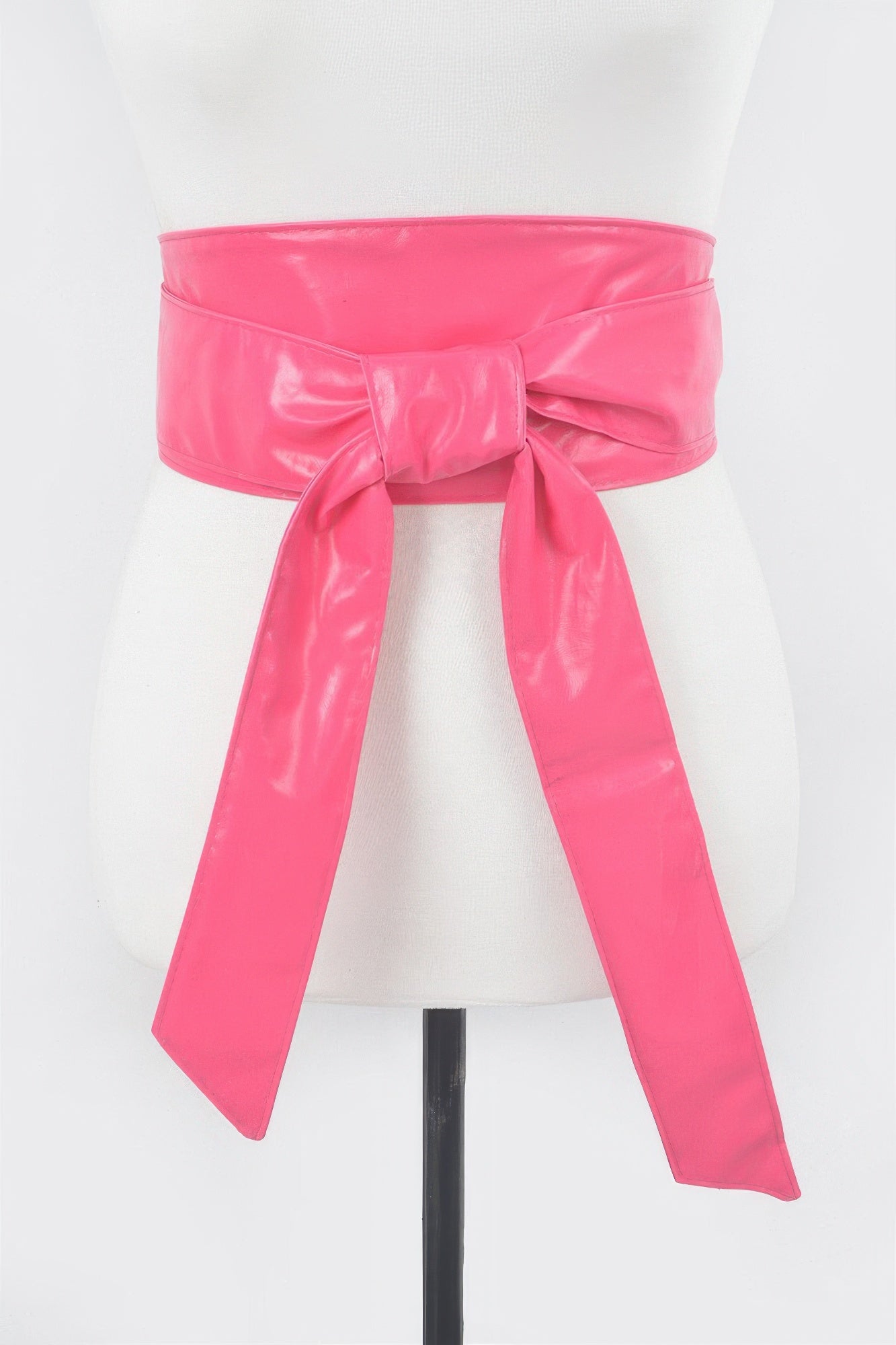 Faux Leather Tie Up Belt