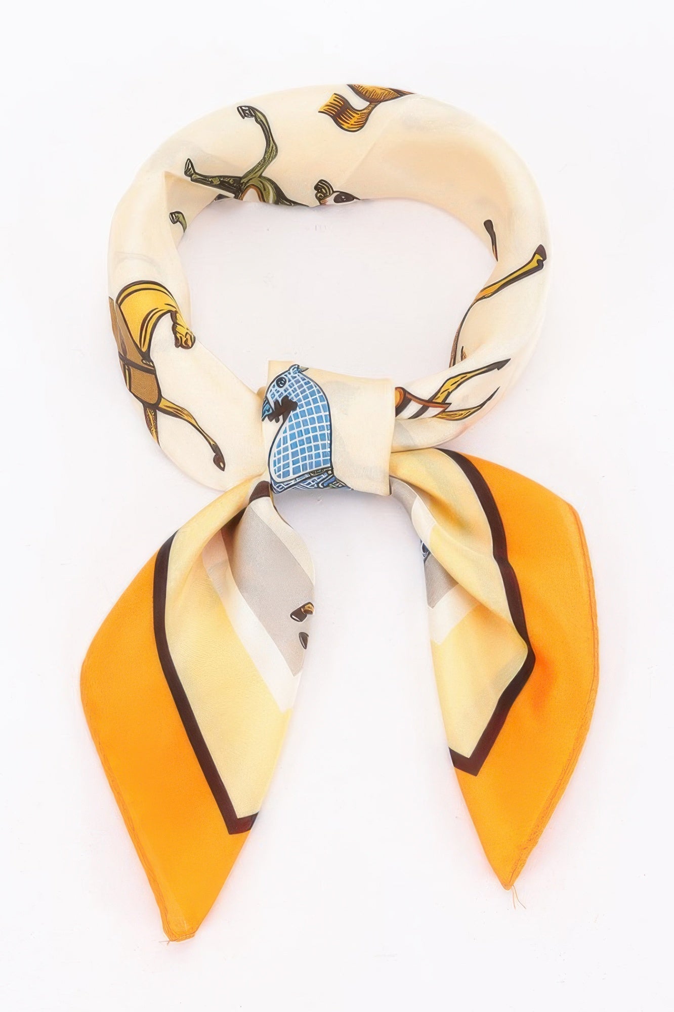 Equestrian Motif Multi Print Bandana for Timeless Style