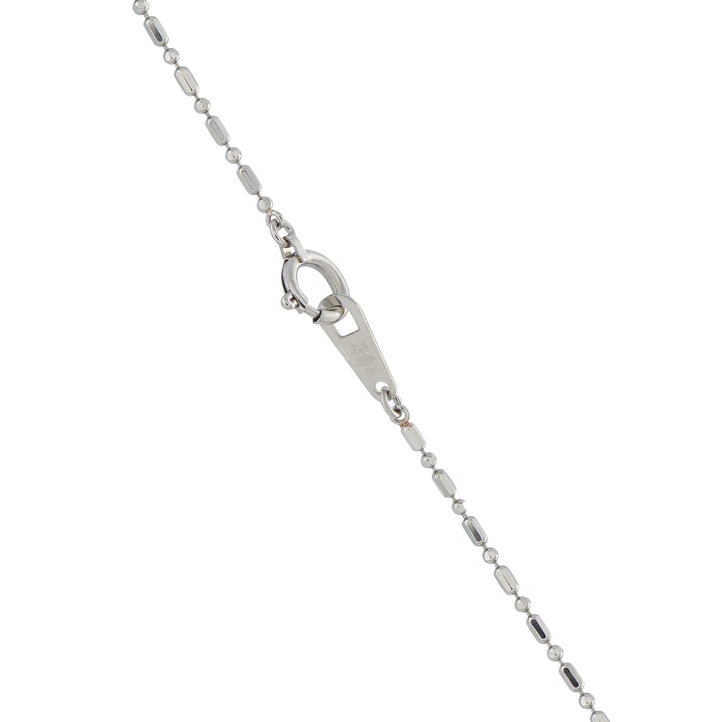 LB Exclusive Platinum 0.16ct Diamond and Emerald Pendant Necklace MF256-041426