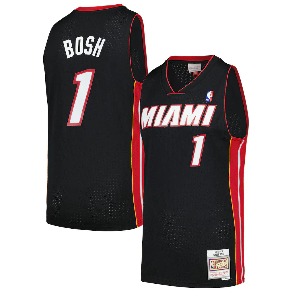 Chris Bosh Miami Heat Mitchell &amp; Ness 2025/26 Hardwood Classics Swingman Jersey - Black