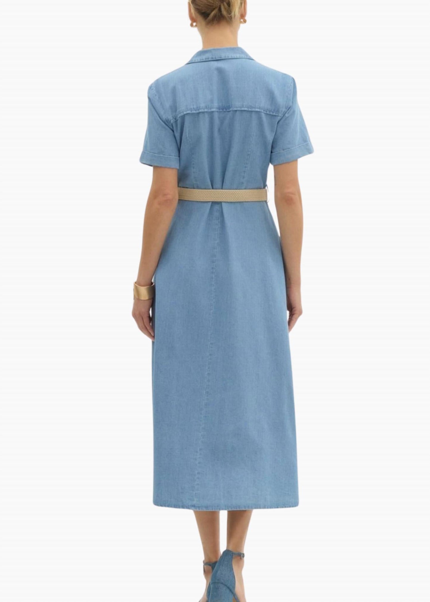 Daisy Midi Dress In Denim