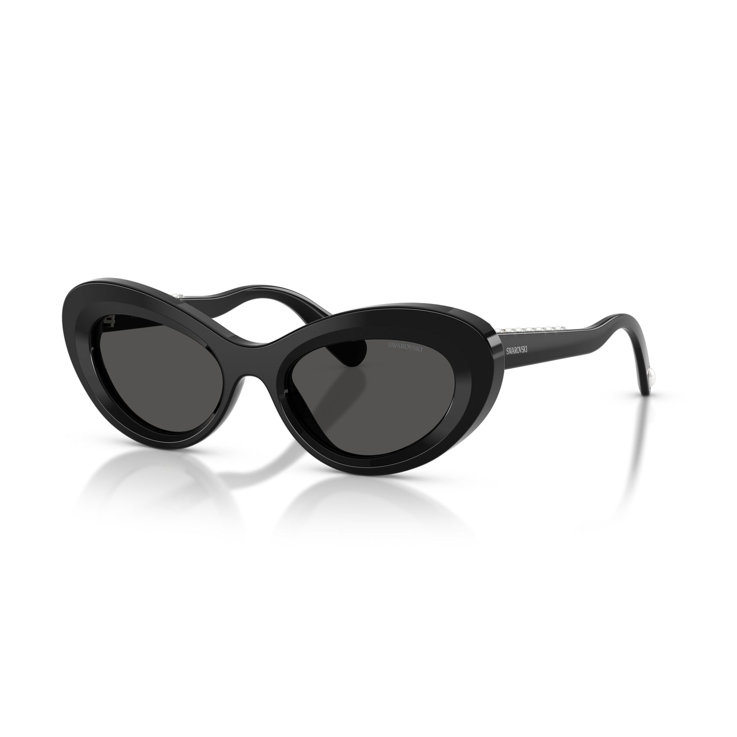 0Sk6061U Cat-Eye Sunglasses with Glossy Black Frame