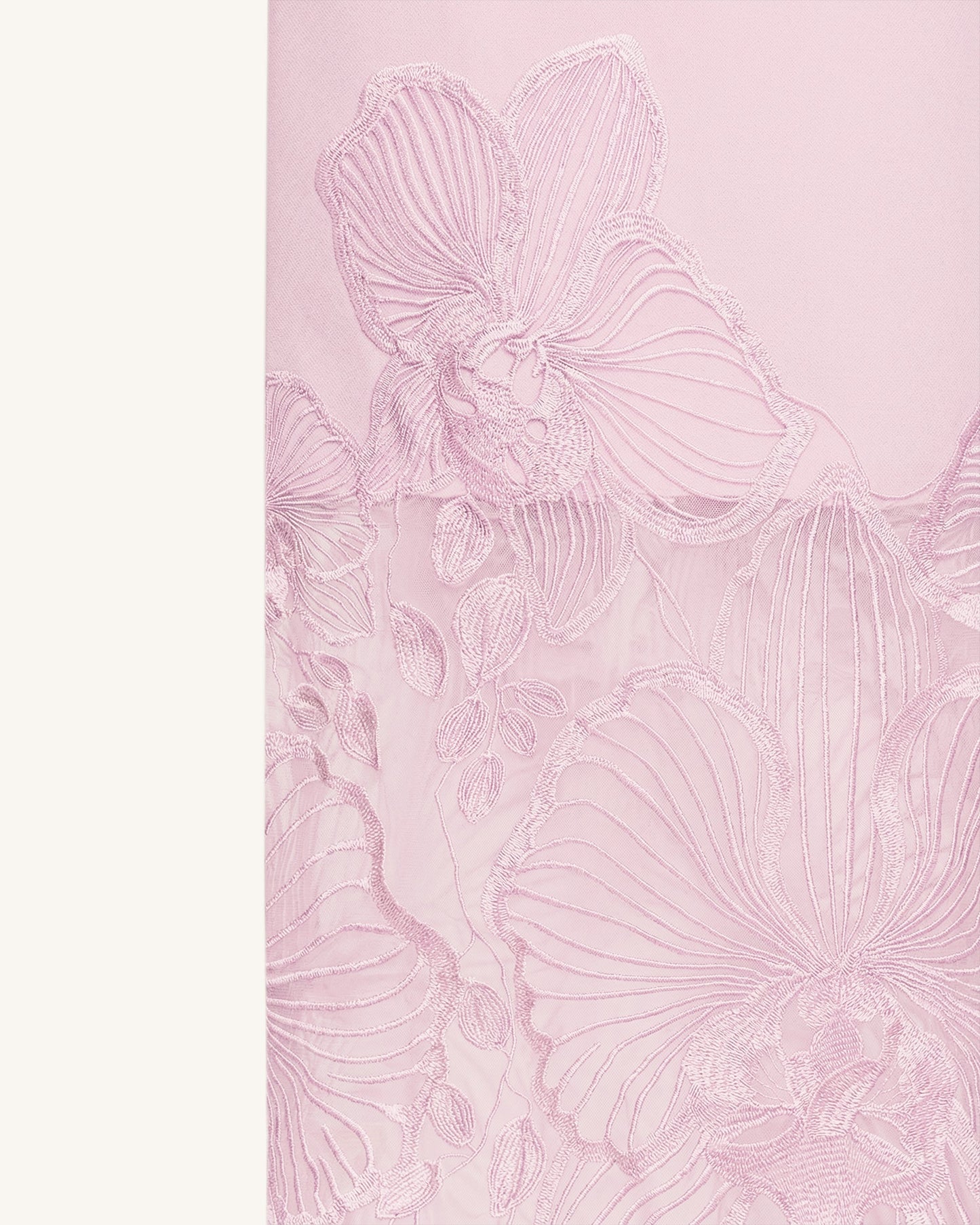 Orchid Embroidered Corset Dress - Dusty Rose
