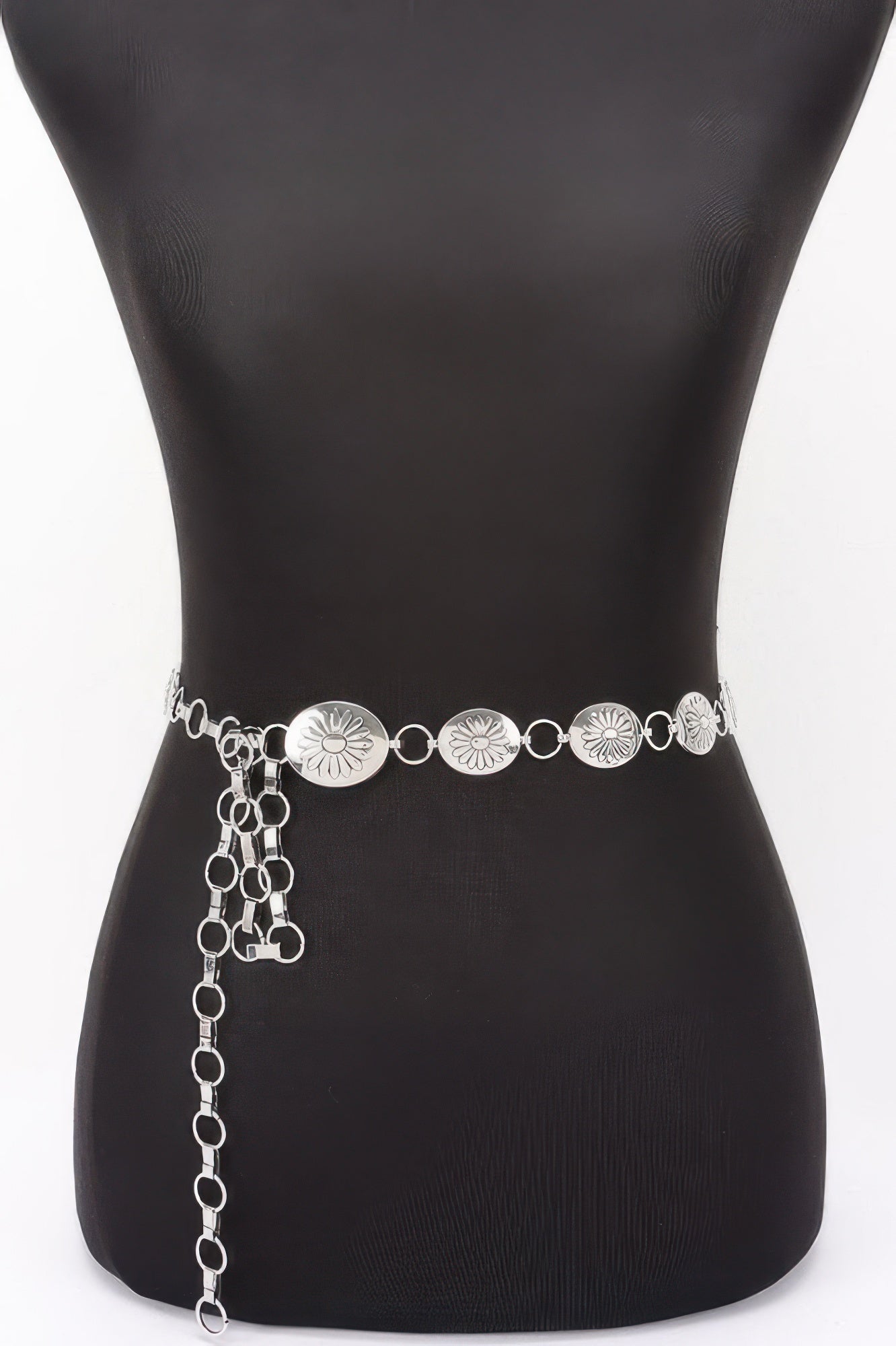 Floral Disc Chain Belt