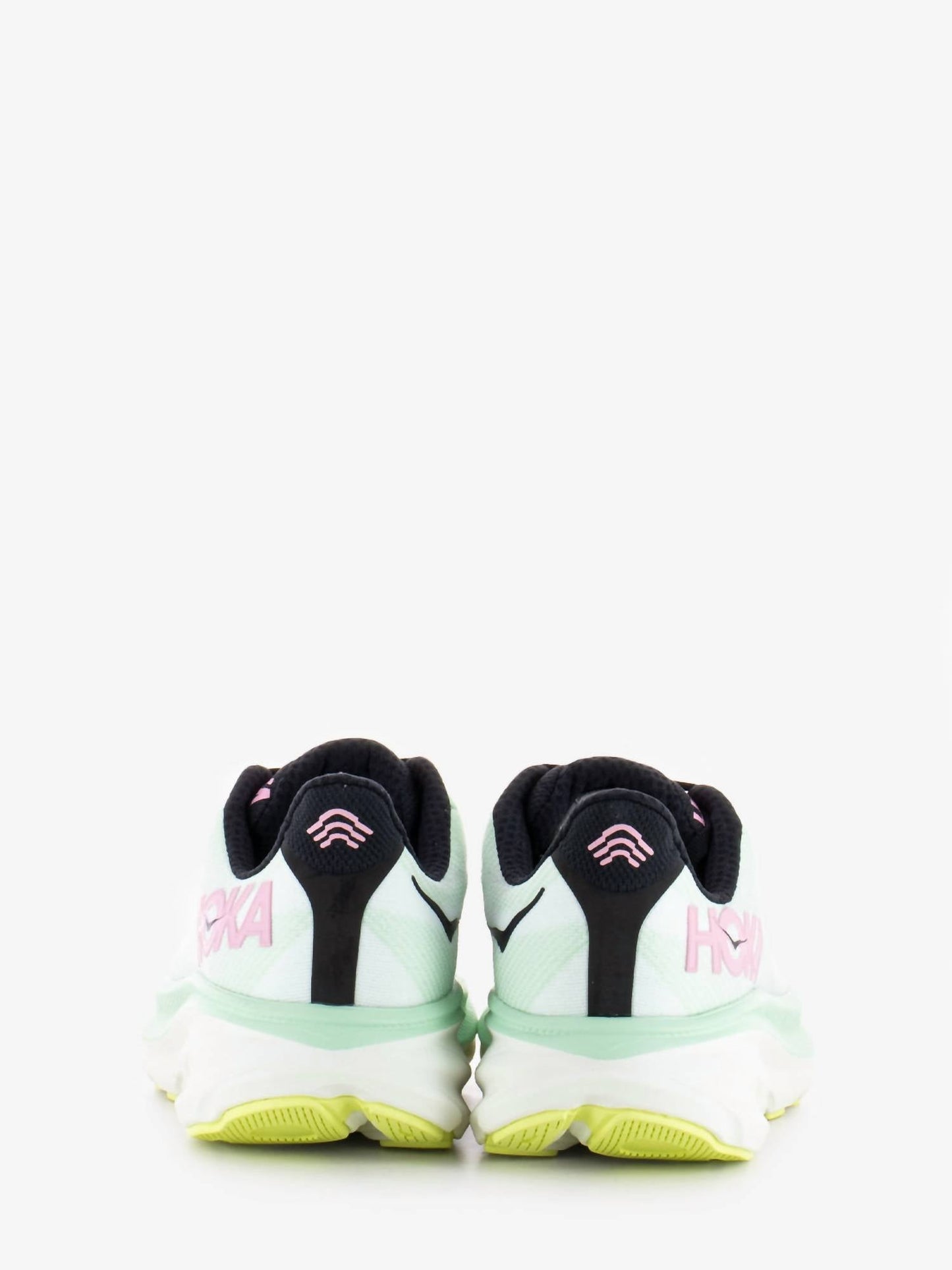 Women's Clifton 9 Running Shoes In Mint Fluoriten Snow Melt
