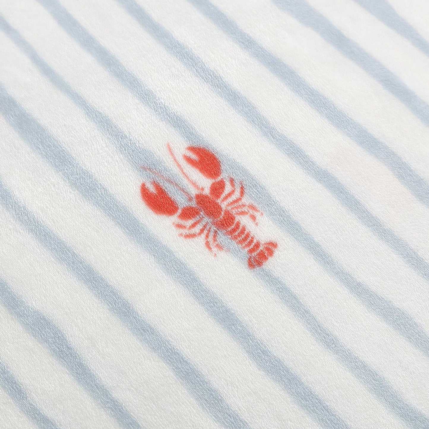 Nautica Lobster Watercolor Stripes Full/Queen Blanket