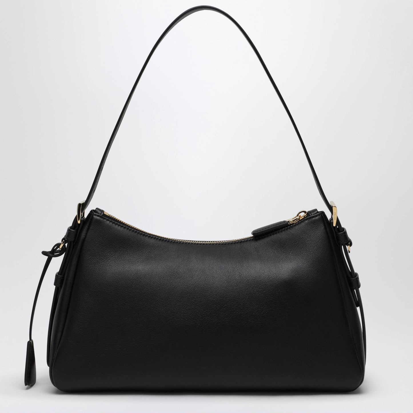Prada Prada Aimee Medium Black Leather Bag Women