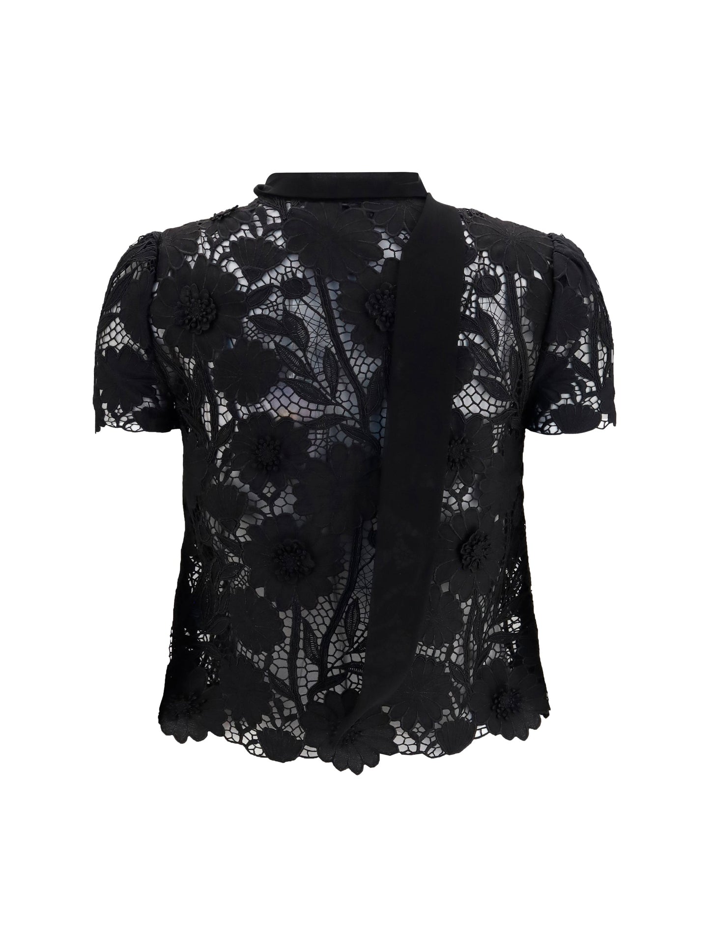 Self-Portrait Women Tie-Neck Top