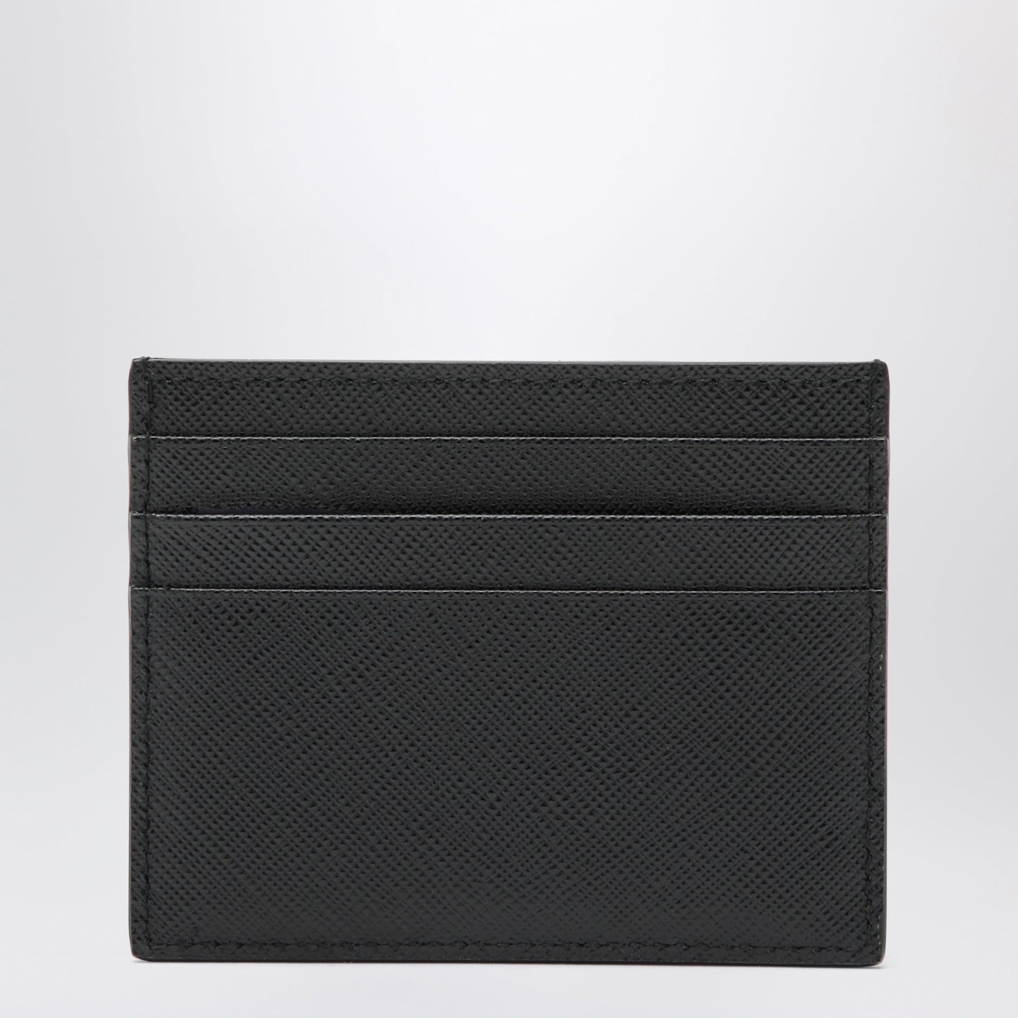 Prada Black Saffiano Card Holder Women