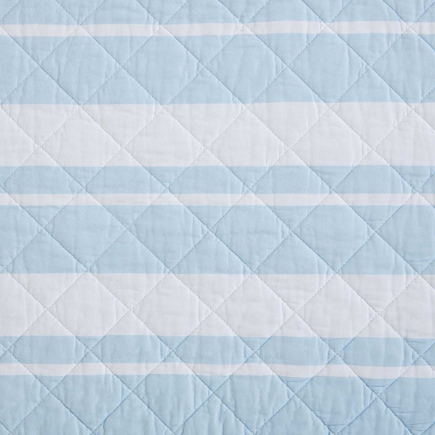 Nautica Seafront Stripe Blue Twin Quilt Set