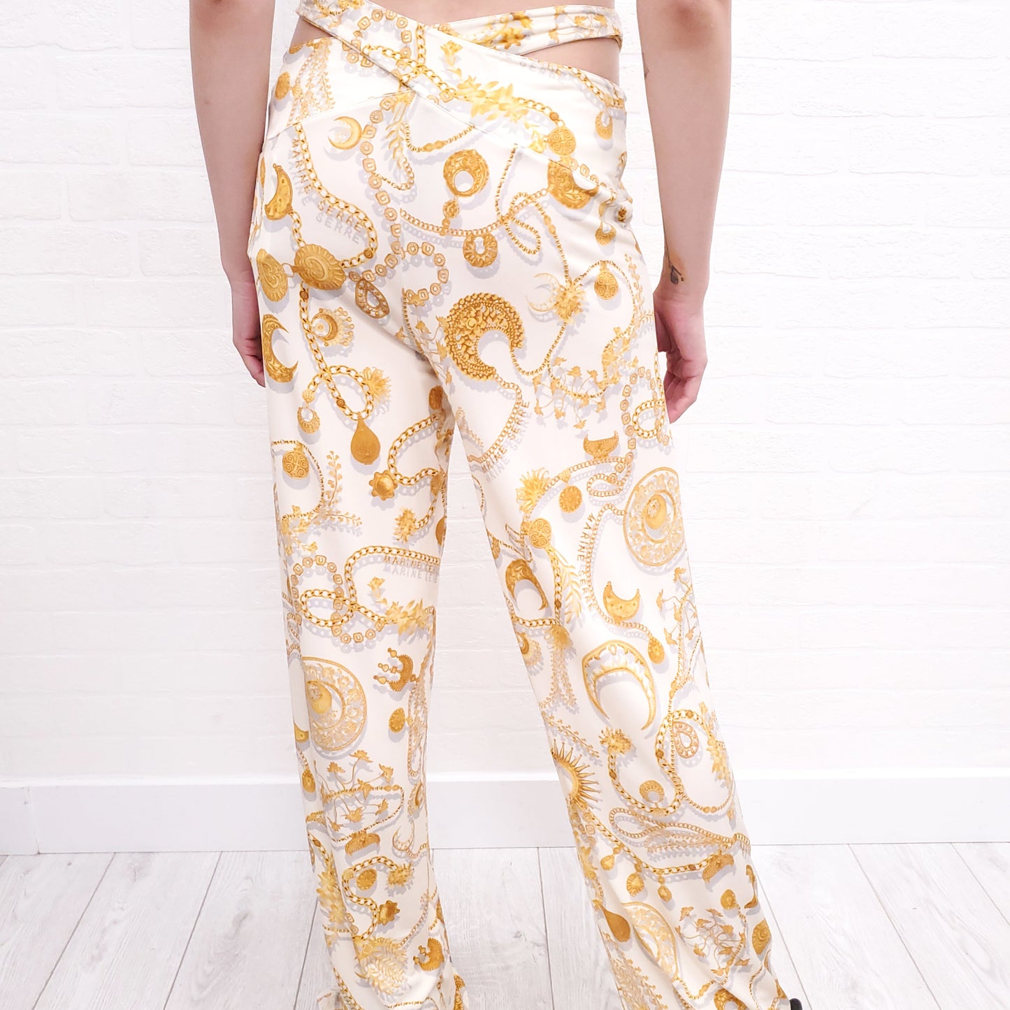 MARINE SERRE ORNAMENT JEWELRY PANTS - SIZE 40