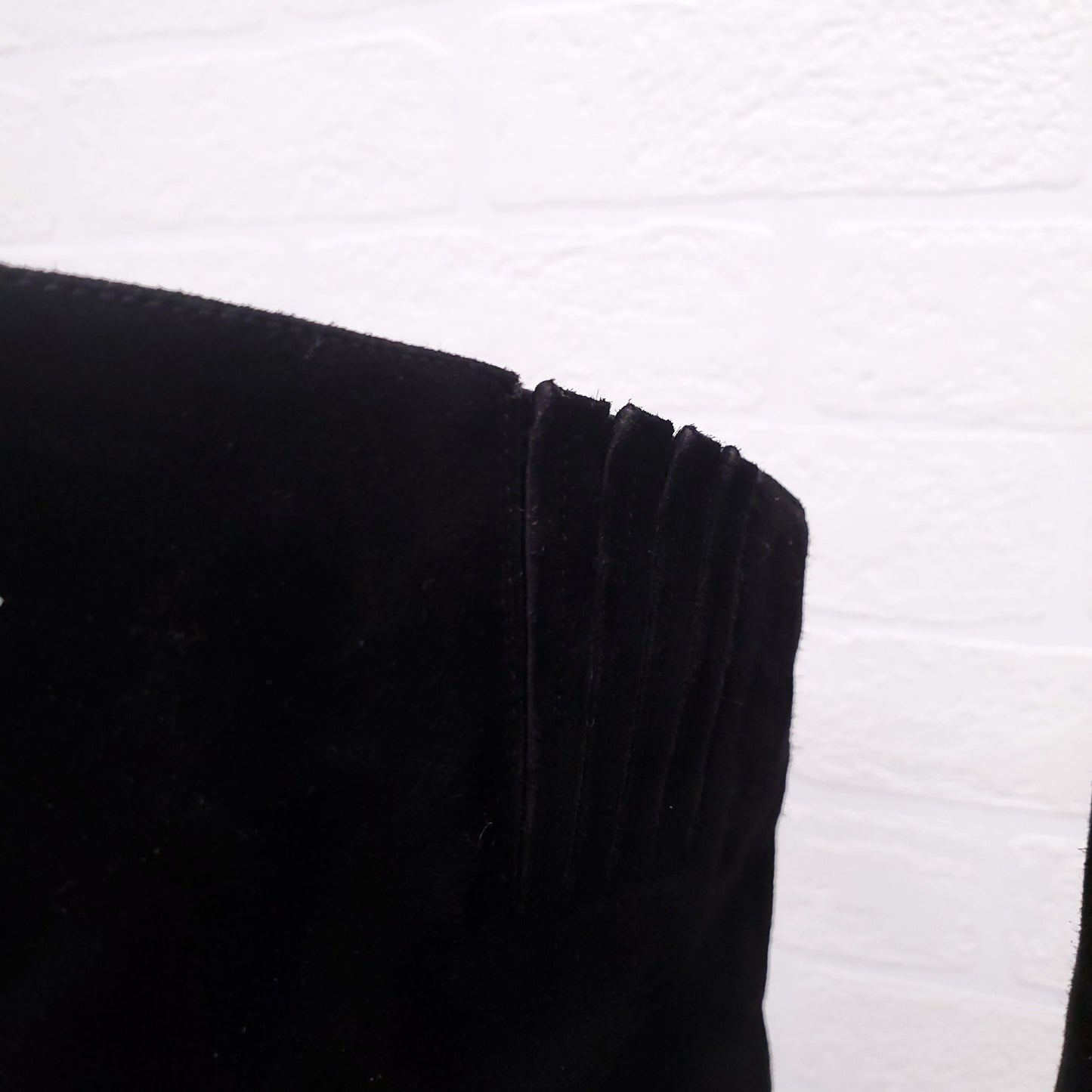SAINT LAURENT BLACK KNEE BOOTS - SIZE 38.5
