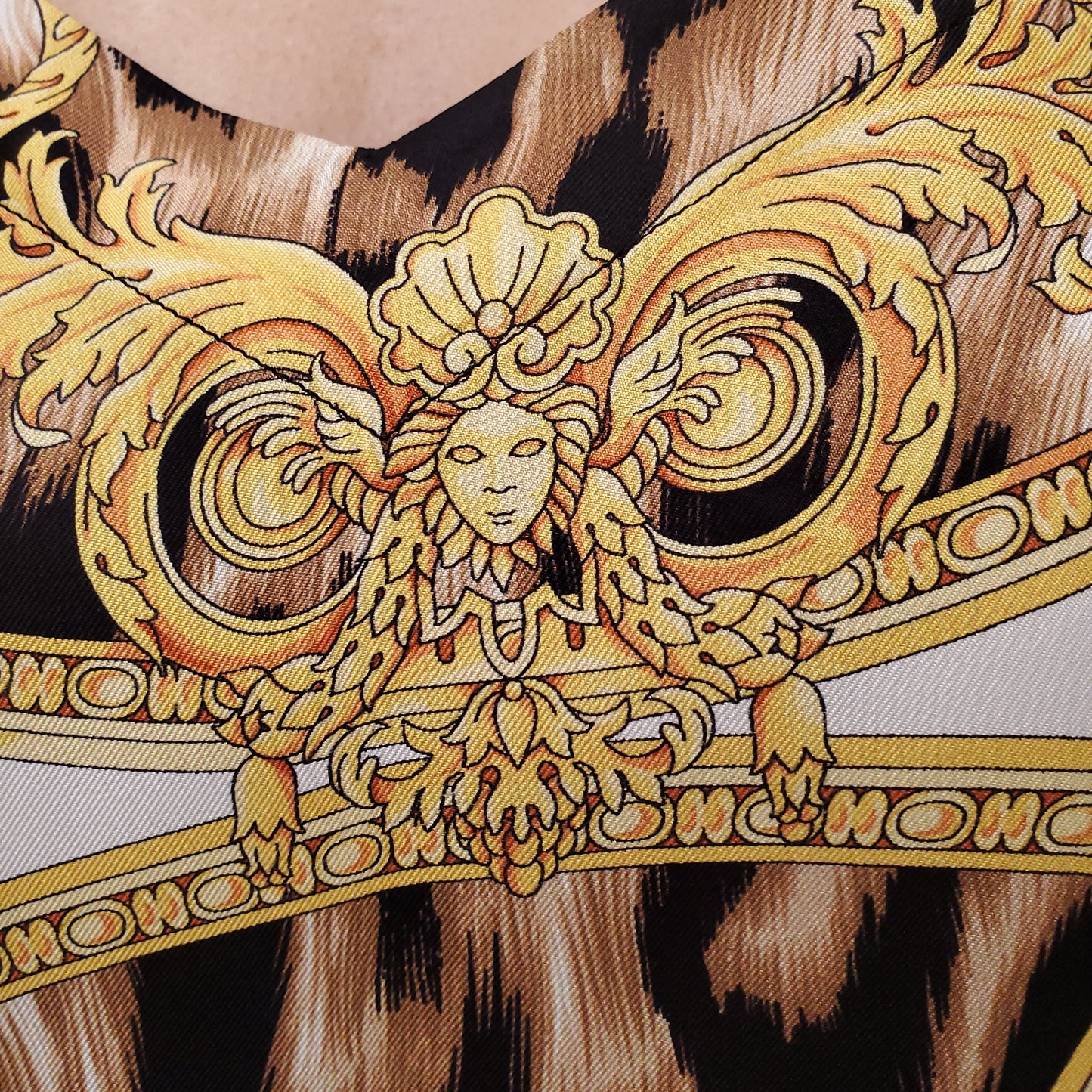 VERSACE SILK BLOUSE - SIZE 3/M