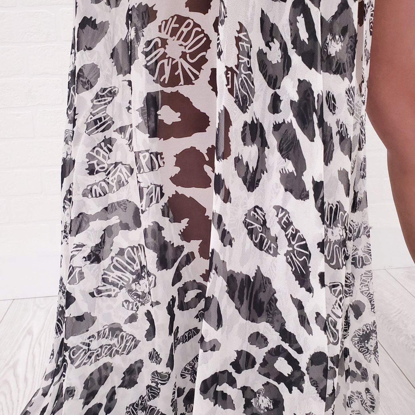 VERSUS VERSACE OUT OF CONTROL CUTOUT MINI DRESS - SIZE 38