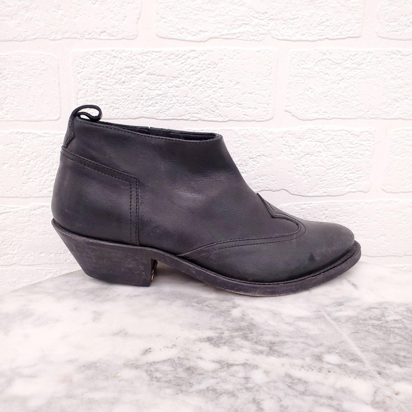 GOLDEN GOOSE BLACK COWBOY BOOTIES - SIZE 35